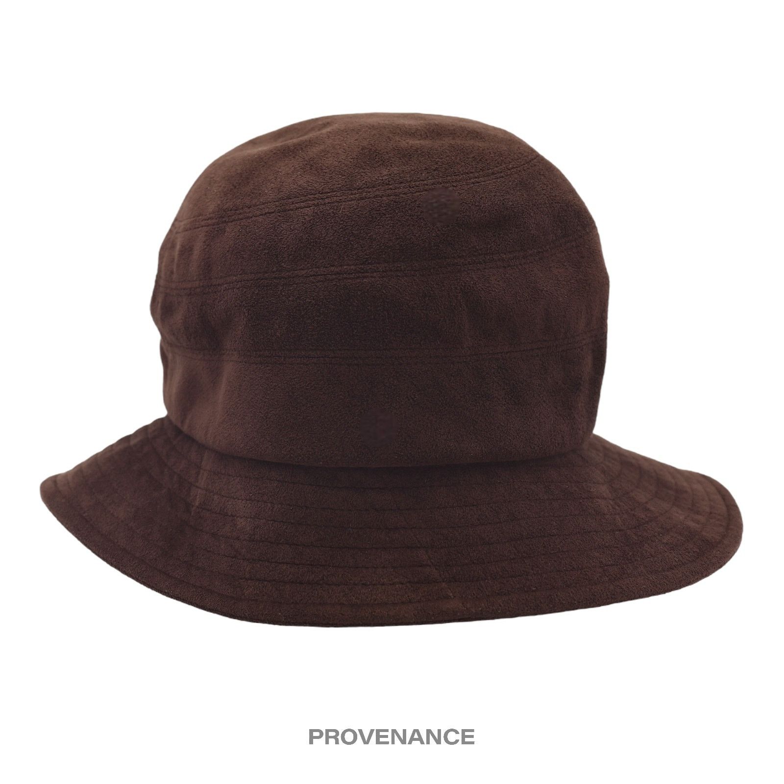 Givenchy 🔴 Givenchy Logo Notch Bucket Hat - Chocolate Microsuede Size ONE SIZE - 2 Thumbnail