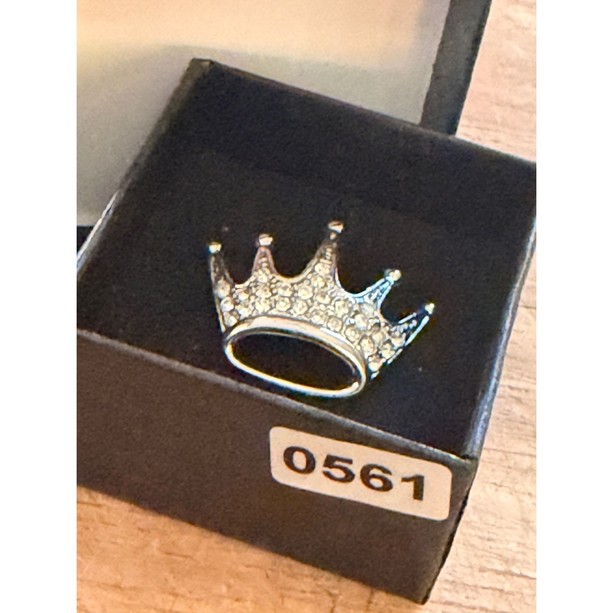 Other Crown-Shaped Rhinestone Brooch Pin In Gift Box Size ONE SIZE - 6 Thumbnail