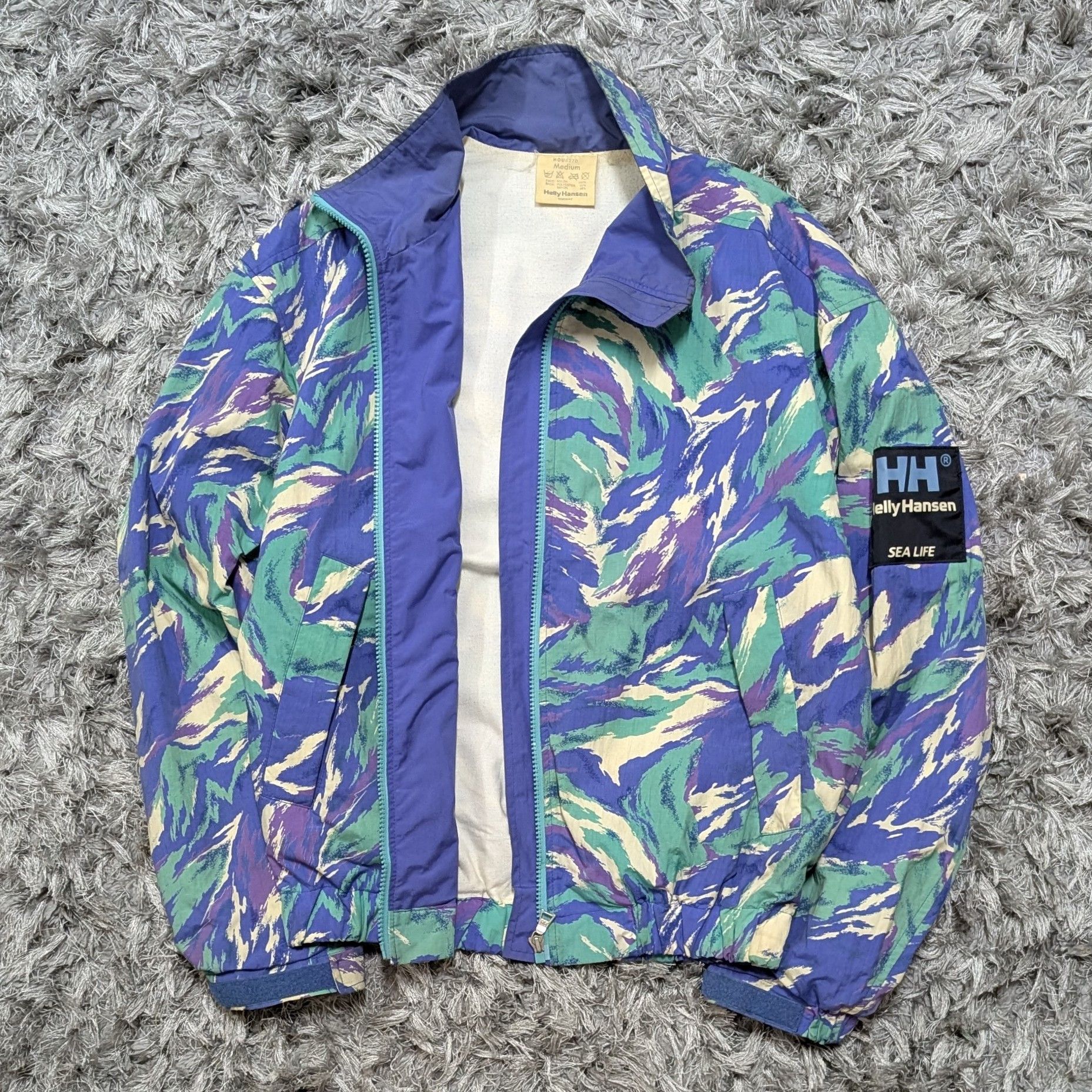 Helly Hansen Vintage 80 Helly Hansen Sea Life Reminiscent Pattern Jacket Size US M / EU 48-50 / 2 - 3 Thumbnail