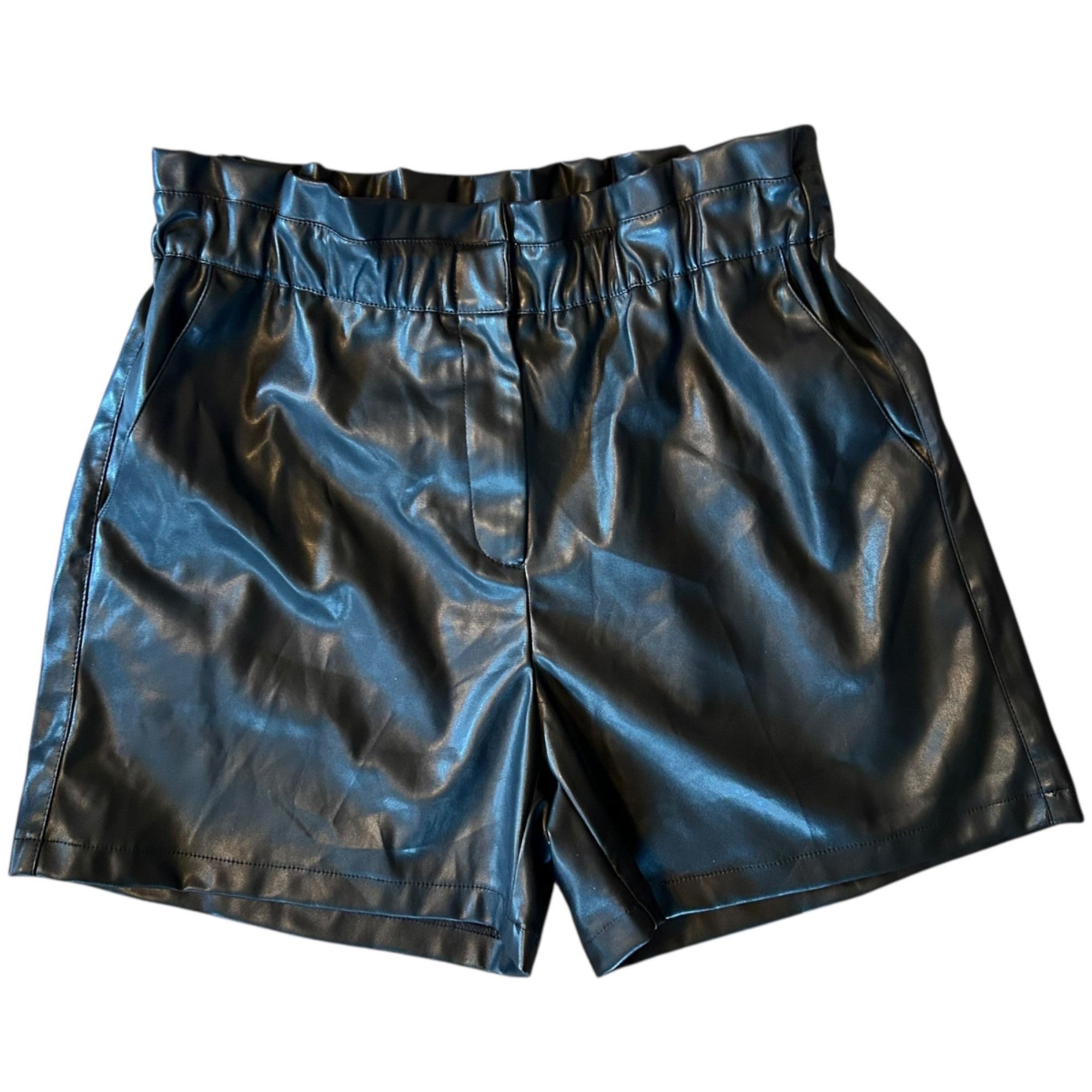 Other NWT Lucy Paris Faux Leather High Rise Paper Bag Shorts Size 32" / US 10 / IT 46 - 1 Thumbnail