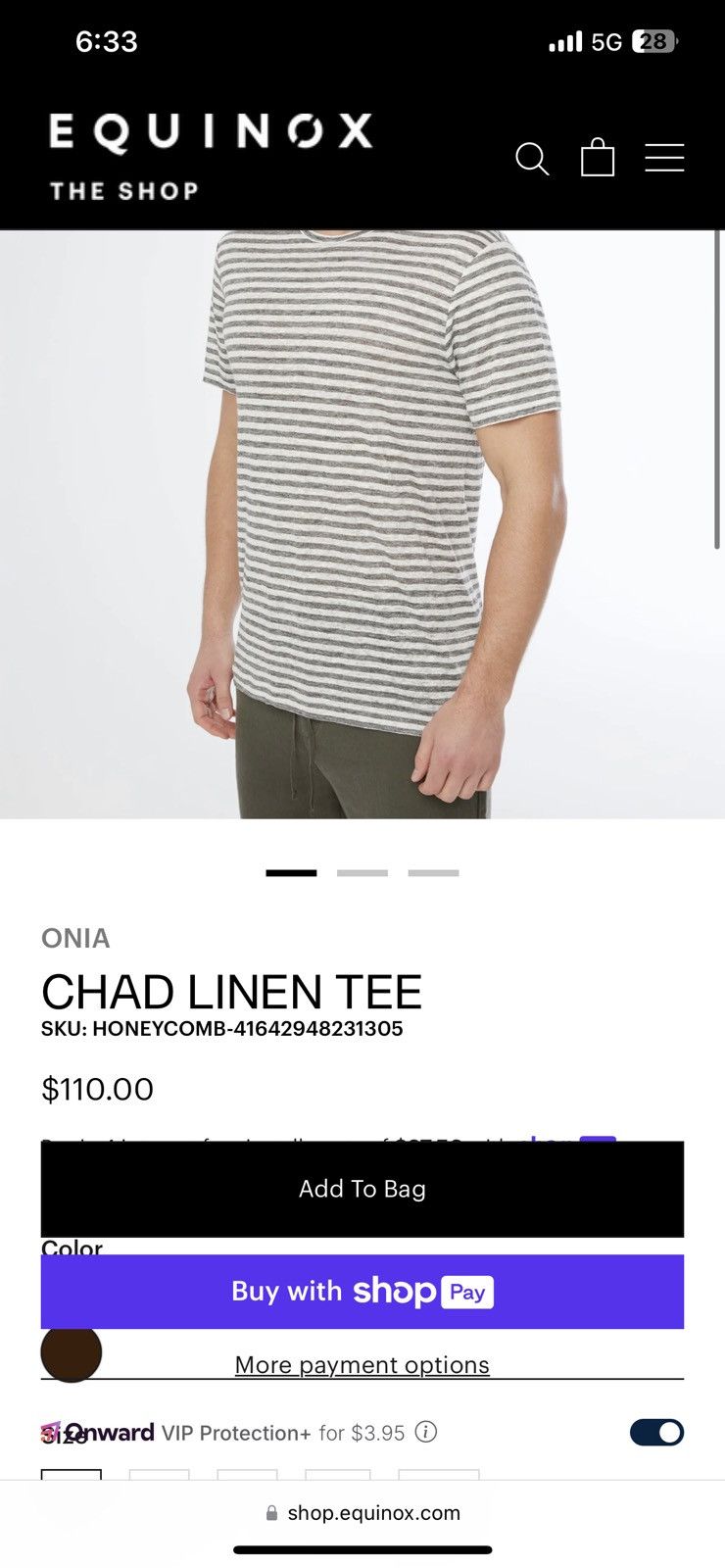 Onia NWT Onia Chad Striped Linen Shirt size Large Size US L / EU 52-54 / 3 - 2 Thumbnail