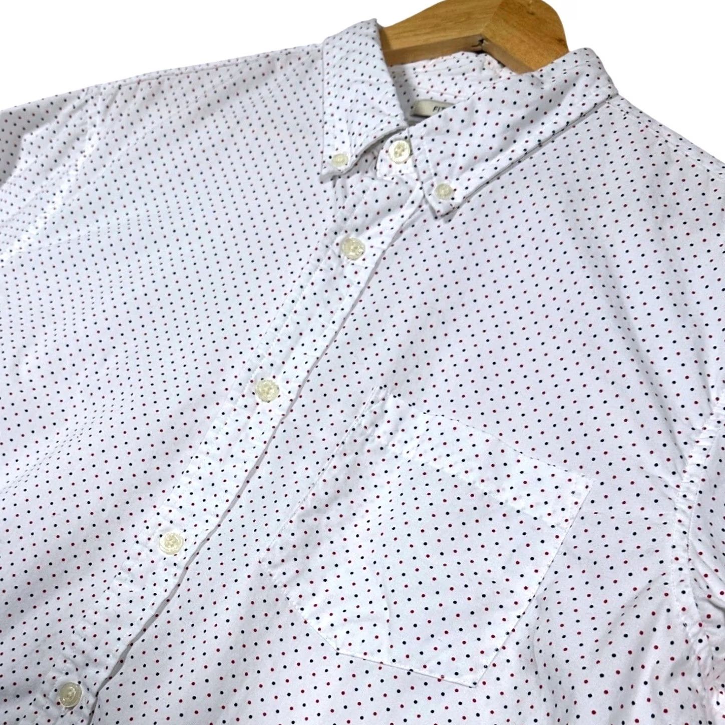 Haggar Haggar Clothing Co Mens Large Fitted Short Sleeve Button-Down Shirt Size US L / EU 52-54 / 3 - 5 Thumbnail