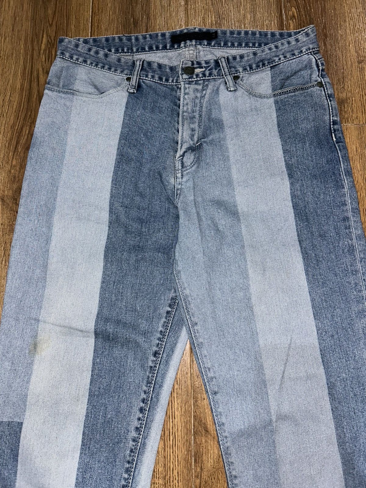 GOSTAR DE FUGA Gostar de Fuga Paneled Straight Denim Pants Size US 30 / EU 46 - 2 Thumbnail