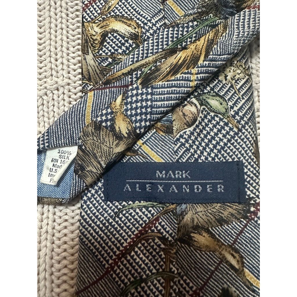 Other Vintage 90s Mark Alexander duck motif silk tie Size ONE SIZE - 2 Thumbnail