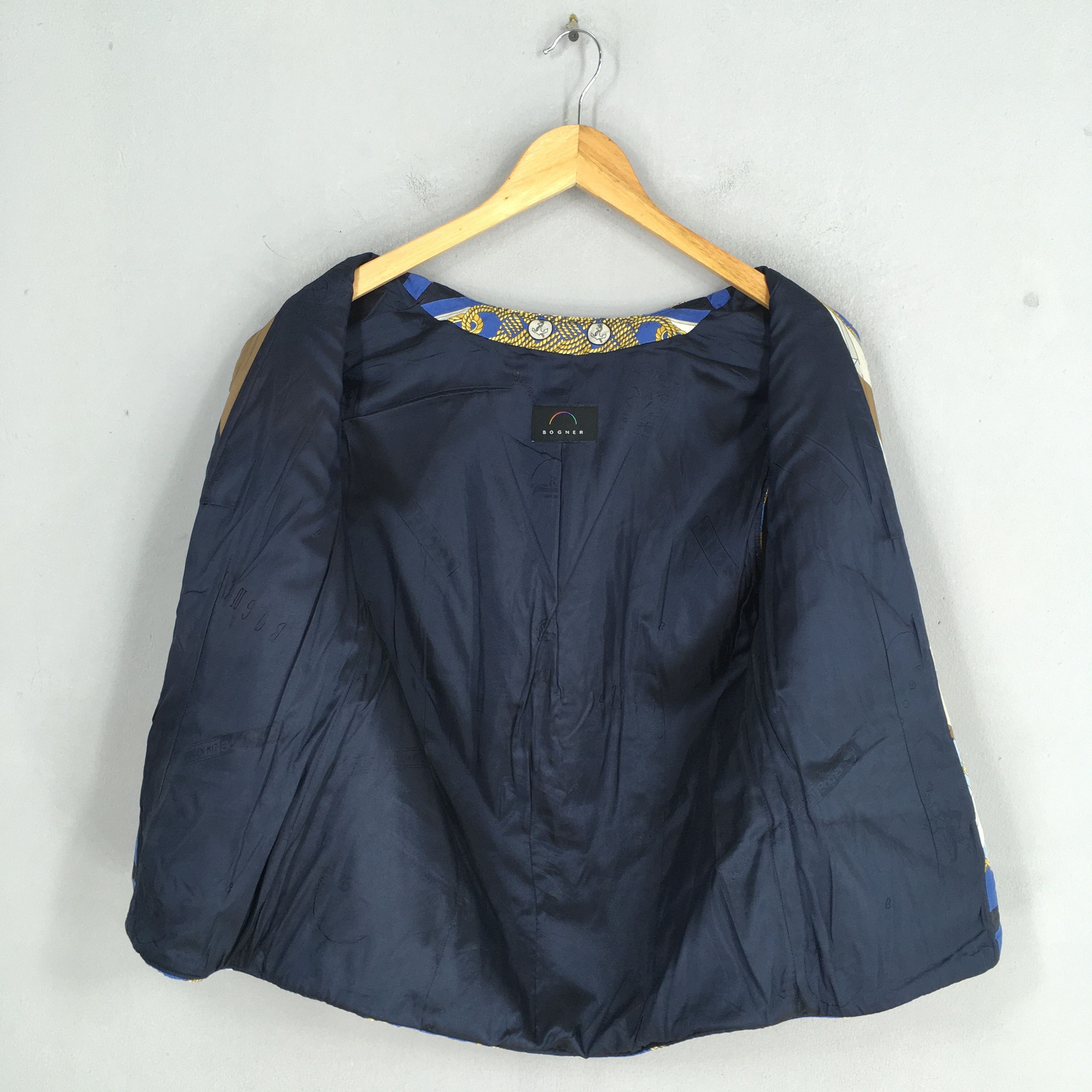 Bogner Vintage 90s Bogner Baroque Novelty Blue Vest Jacket Medium Size US M / EU 48-50 / 2 - 7 Thumbnail