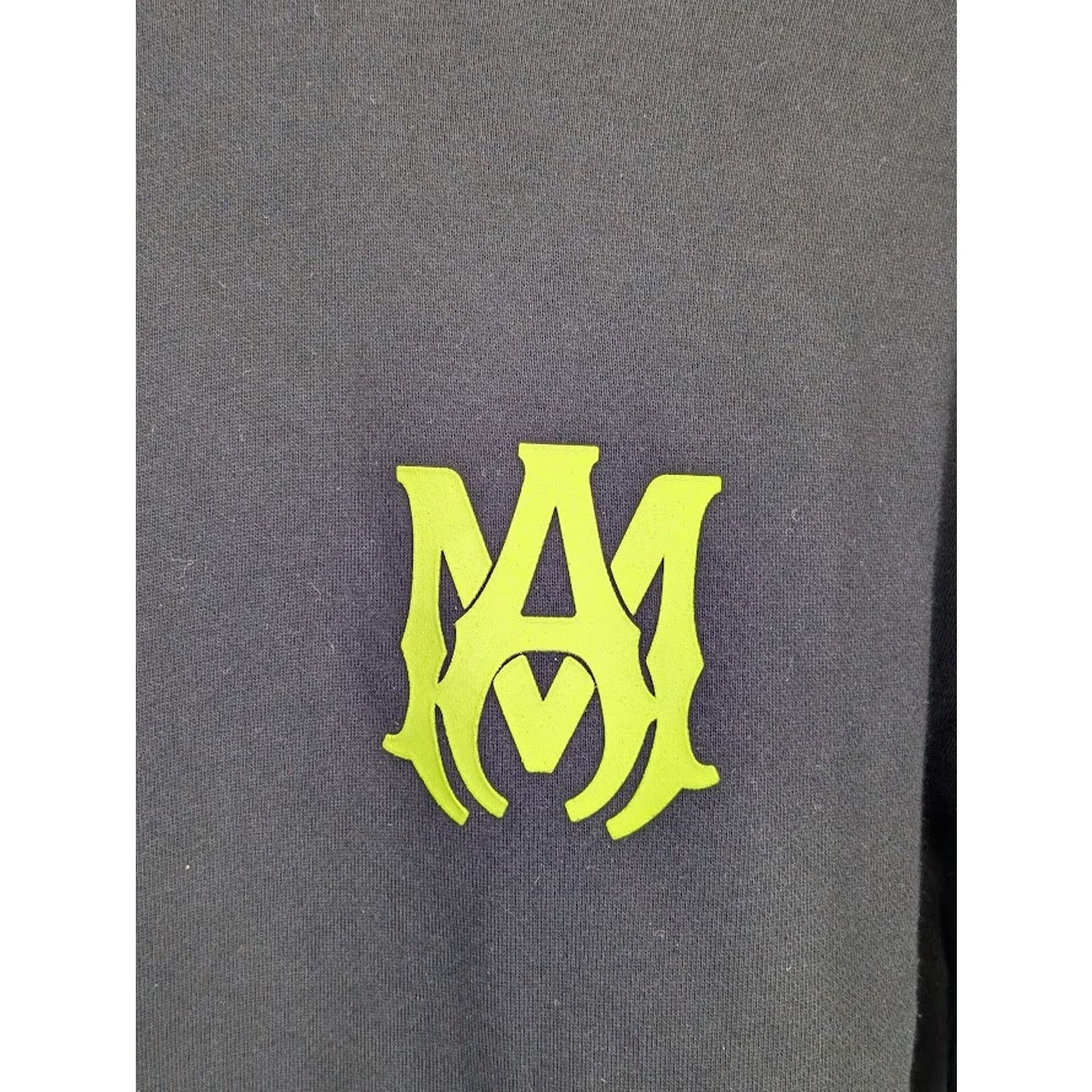 Amiri o1rshd1 Q:2 / MA Logo Hoodie in Black/Lime Size US L / EU 52-54 / 3 - 6 Thumbnail