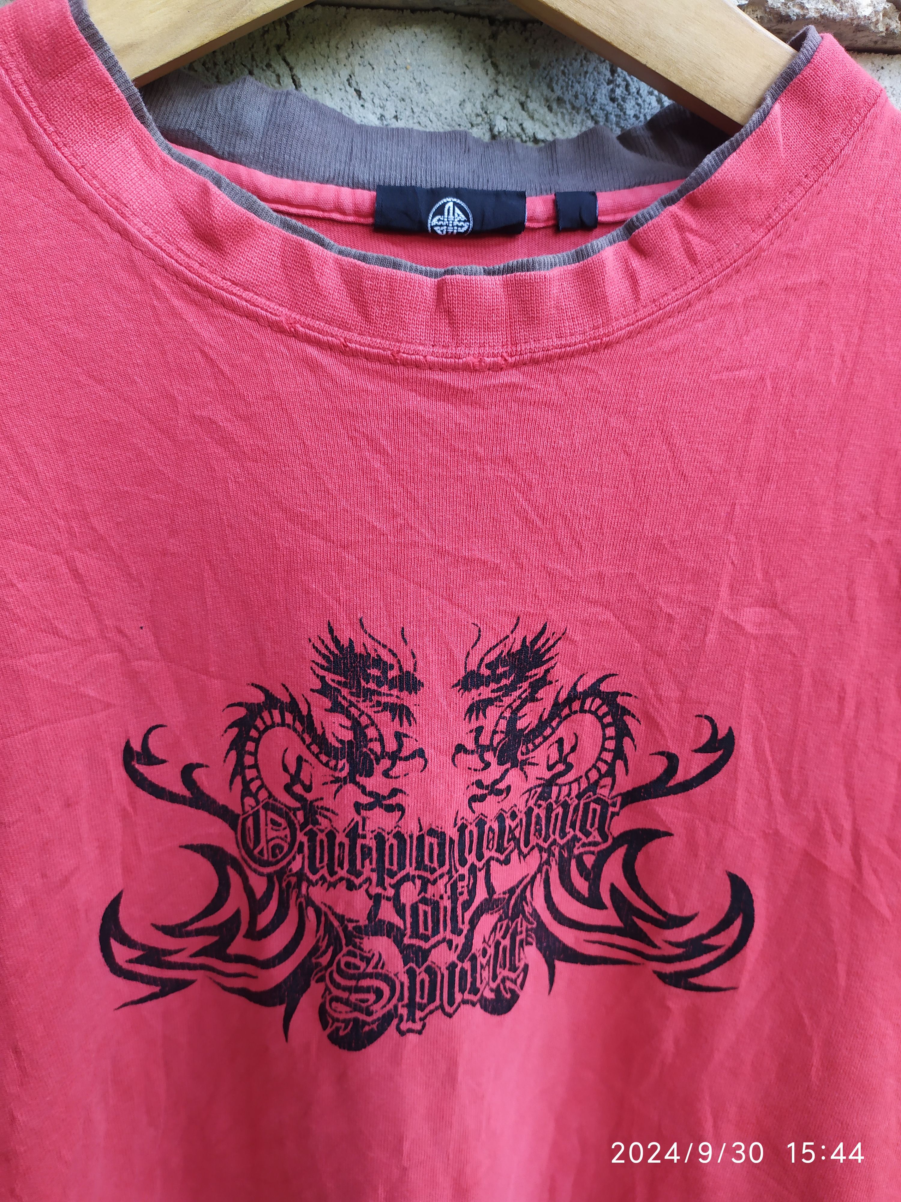Beauty Beast × If Six Was Nine × Japanese Brand Vintage Hill CropTribal Dragon Long Sleeve Shirt Size US M / EU 48-50 / 2 - 5 Thumbnail