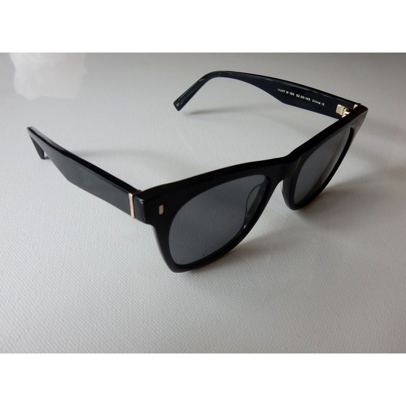 Parker VINTAGE Warby Parker Sunglasses FRAMES ONLY 52[]20 145 Hunt W 100 Black Men Sunglasses Size ONE SIZE - 3 Thumbnail