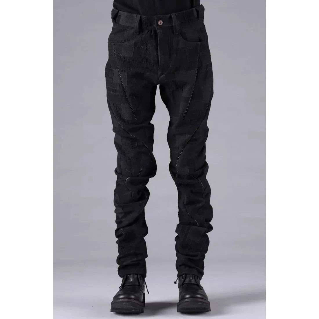 D.Hygen D.Hygen Distressed Patched Decon Saber Pants Size 1+3 Size US 29 - 2 Thumbnail