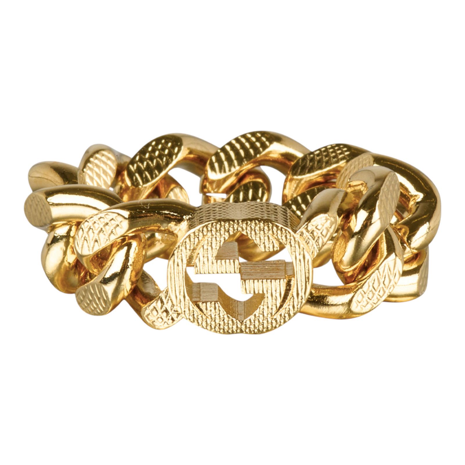 Gucci Ring Gucci Interlocking Bold Gold Size ONE SIZE - 1 Thumbnail