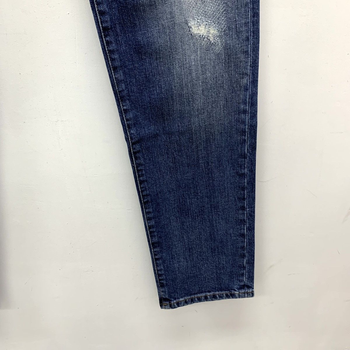Dolce & Gabbana Dolce & Gabbana Dark Blue Distressed Denim Pants K26WX Size US 30 / EU 46 - 5 Thumbnail