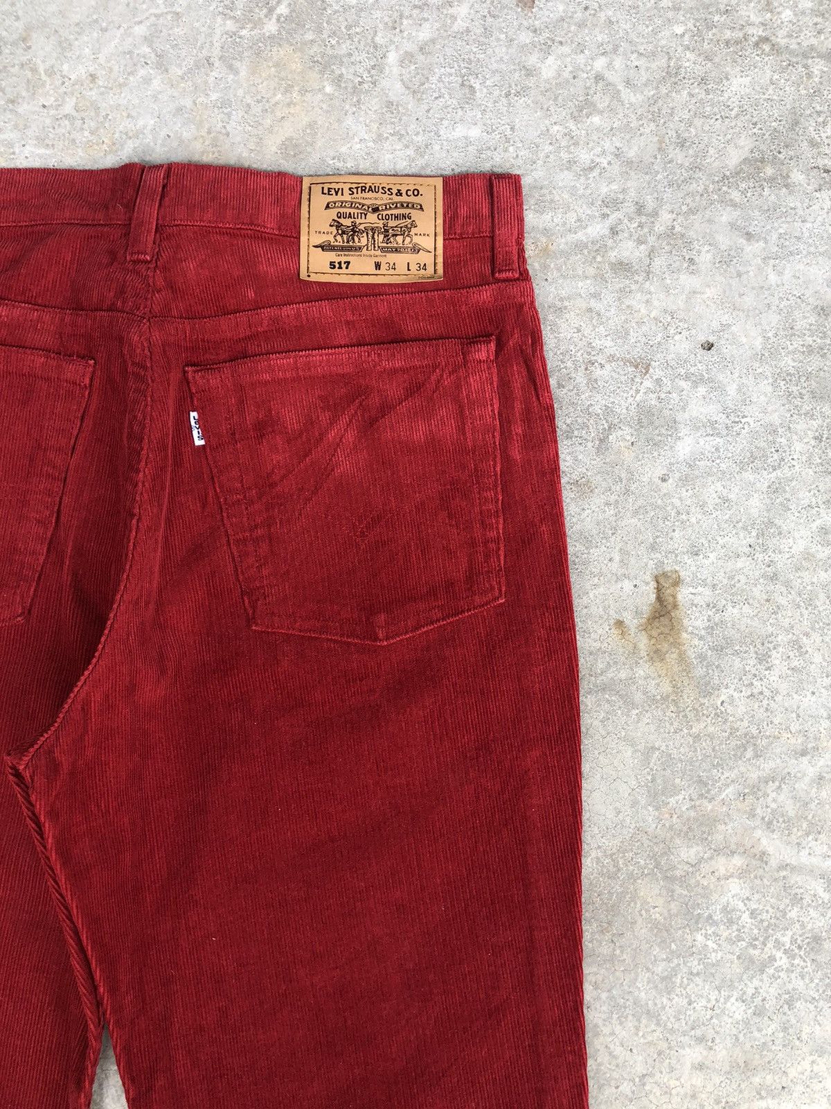 Levi's Vintage 90’s Levi’s Flared Jeans Corduroy Pants 517 Size US 33 - 10 Thumbnail
