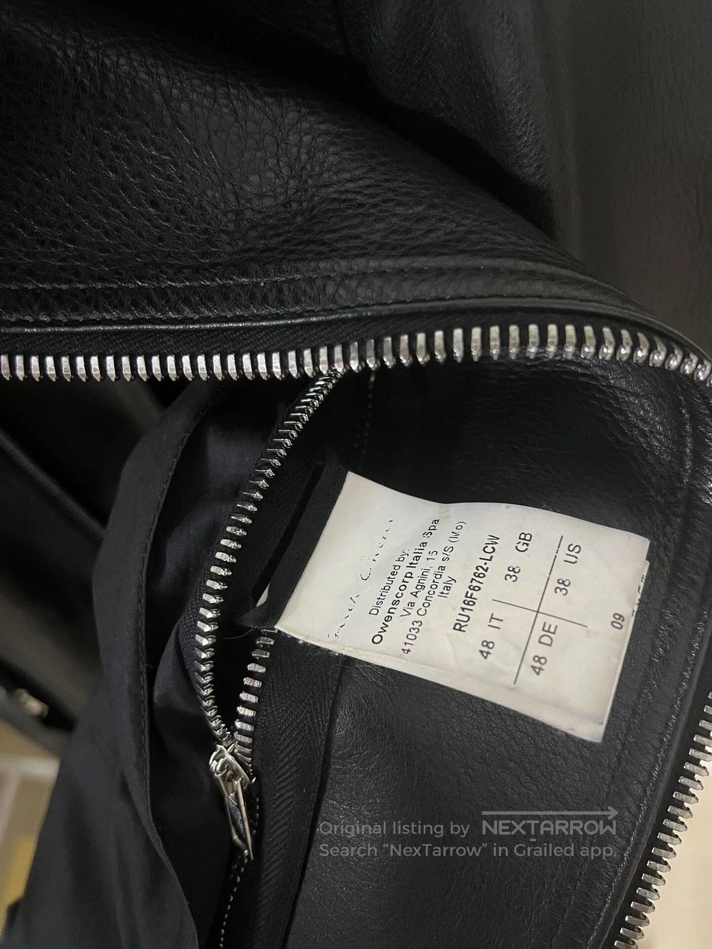 Rick Owens Rick Owens Bauhaus Mollino Leather Jacket. Size US M / EU 48-50 / 2 - 7 Thumbnail