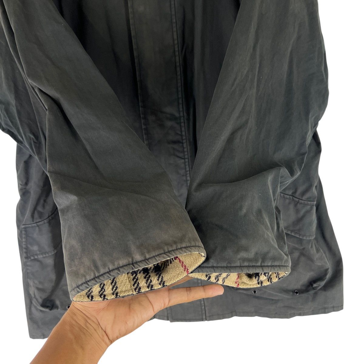 Burberry Vintage Burberry Dyed Parka Jacket Size US L / EU 52-54 / 3 - 5 Thumbnail