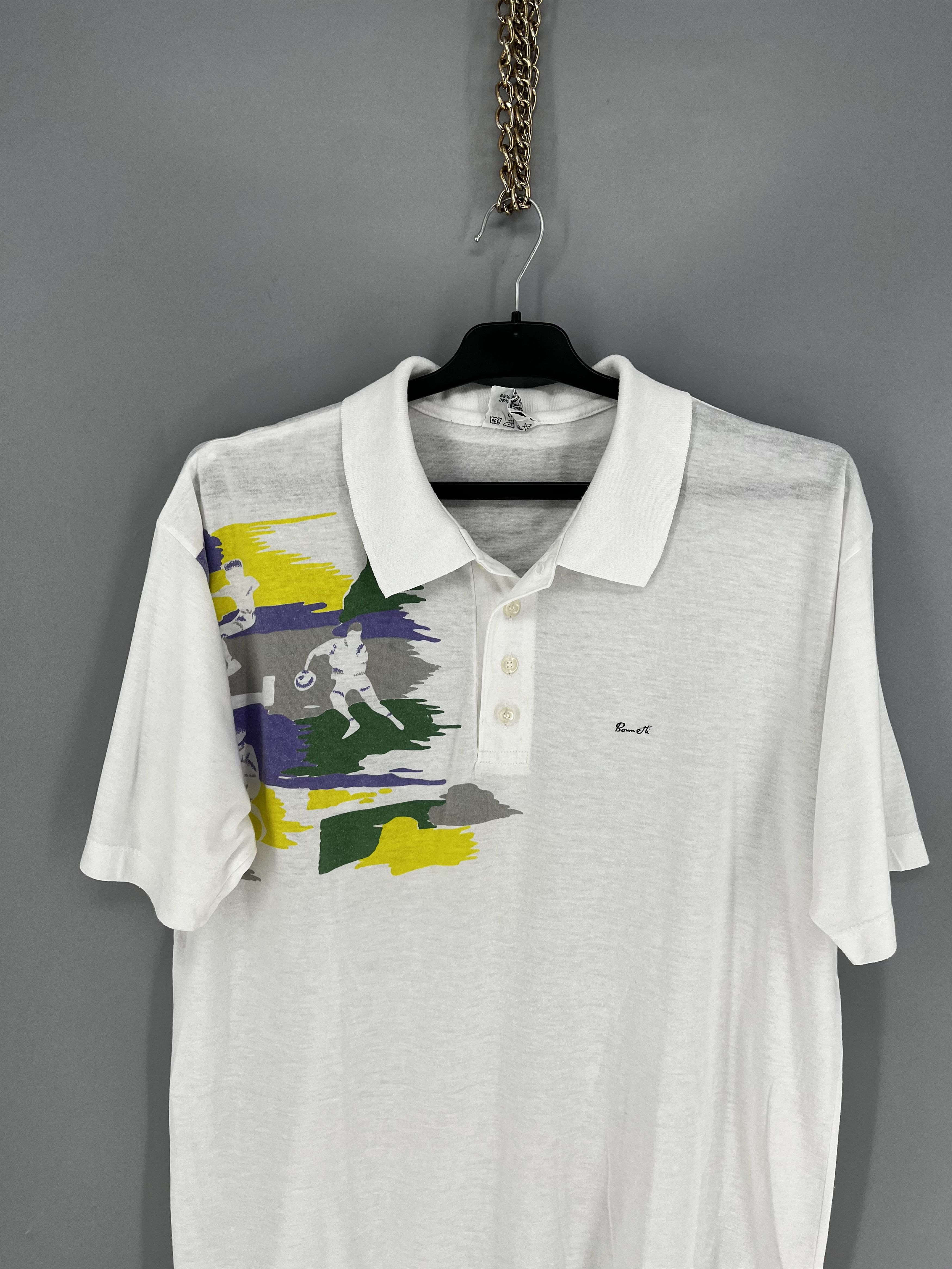 Vintage Vintage Size L Polo Tenis Shirt Polo Shirt Pattern 80s 90s Size US L / EU 52-54 / 3 - 6 Thumbnail