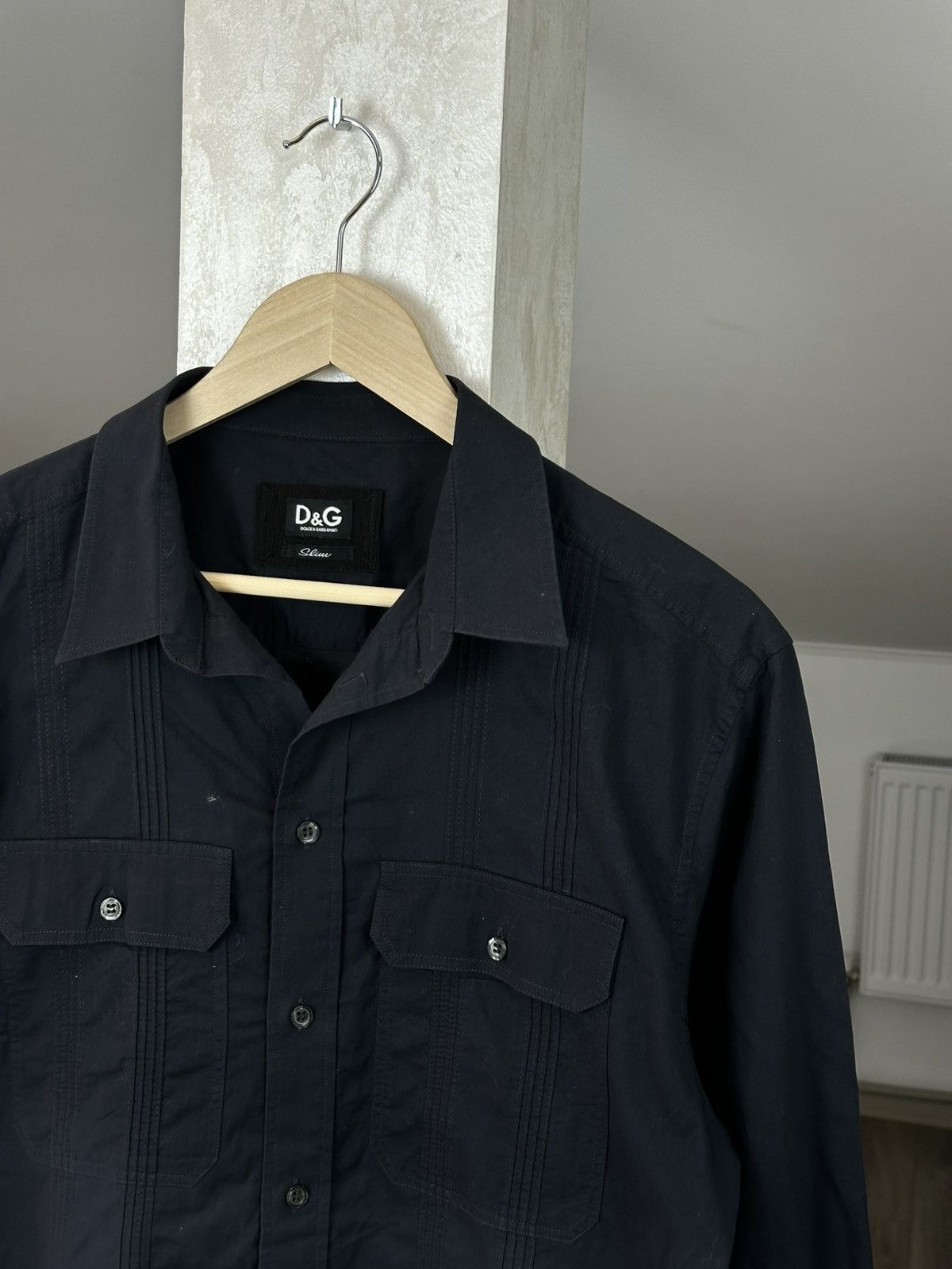 Dolce & Gabbana Vintage Dolce & Gabbana Gold Luxury Crosses Button Up Shirt Size US L / EU 52-54 / 3 - 3 Thumbnail