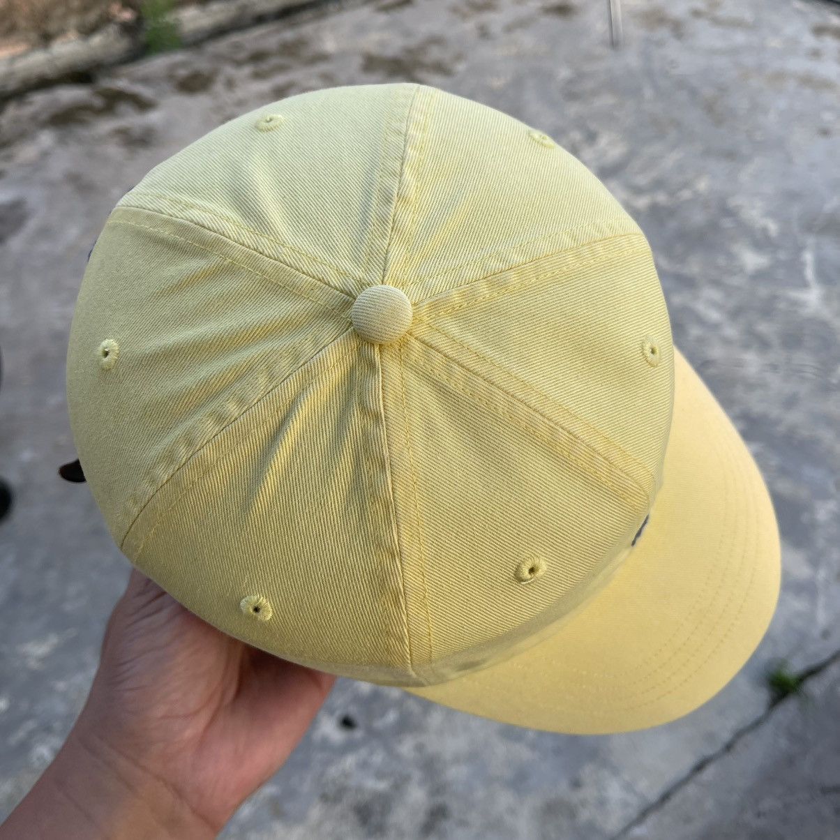 Polo Ralph Lauren Vintage 90s Polo by Ralph Lauren Cap - Cream/Yellow Size ONE SIZE - 9 Thumbnail