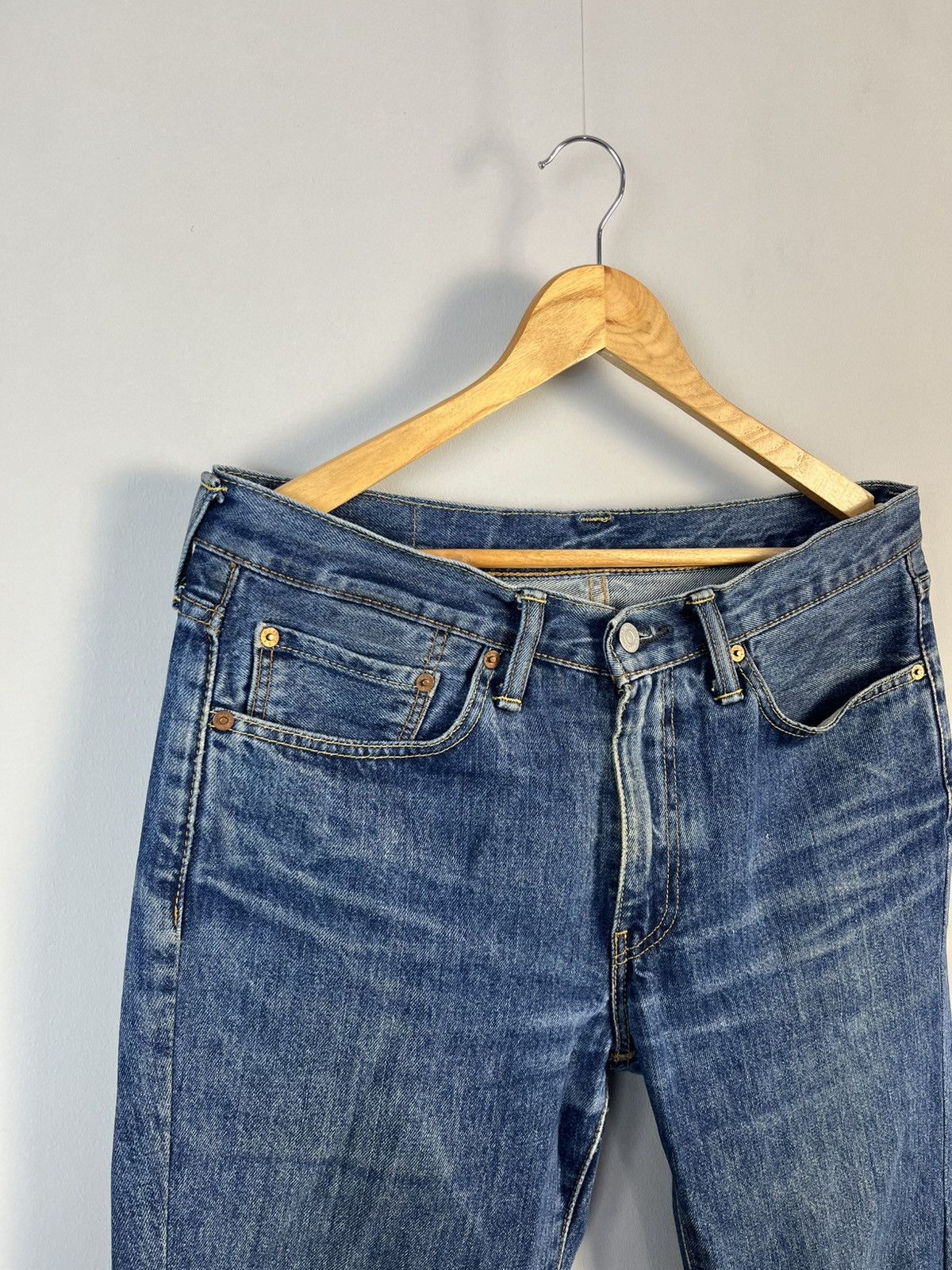 Levi's × Levi's Vintage Clothing Vintage Levis 514 Straight Denim Faded Y2K Jeans Size US 32 / EU 48 - 2 Thumbnail