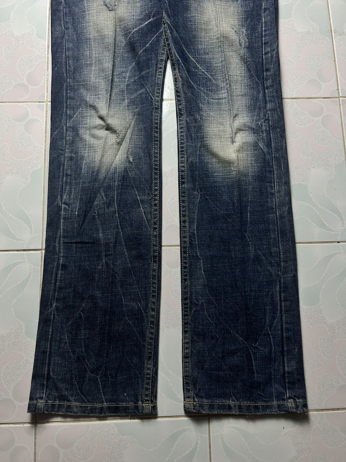 20471120 Vintage Japanese Red Pepper Red Label Denim Jeans Size US 35 - 3 Thumbnail