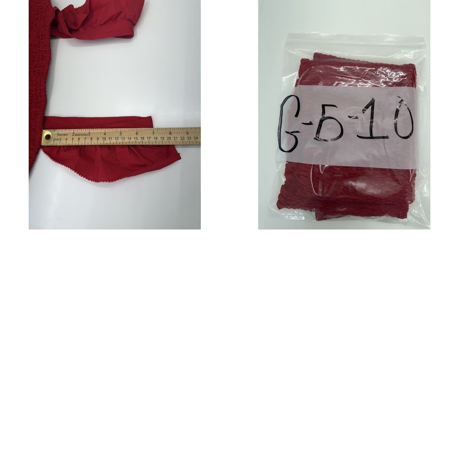 Old Navy Old Navy Tank Top Womens XL Red Fitted Crop NWTs Smocked Ruffle Sleeveless Top Size XL / US 12-14 / IT 48-50 - 9 Thumbnail