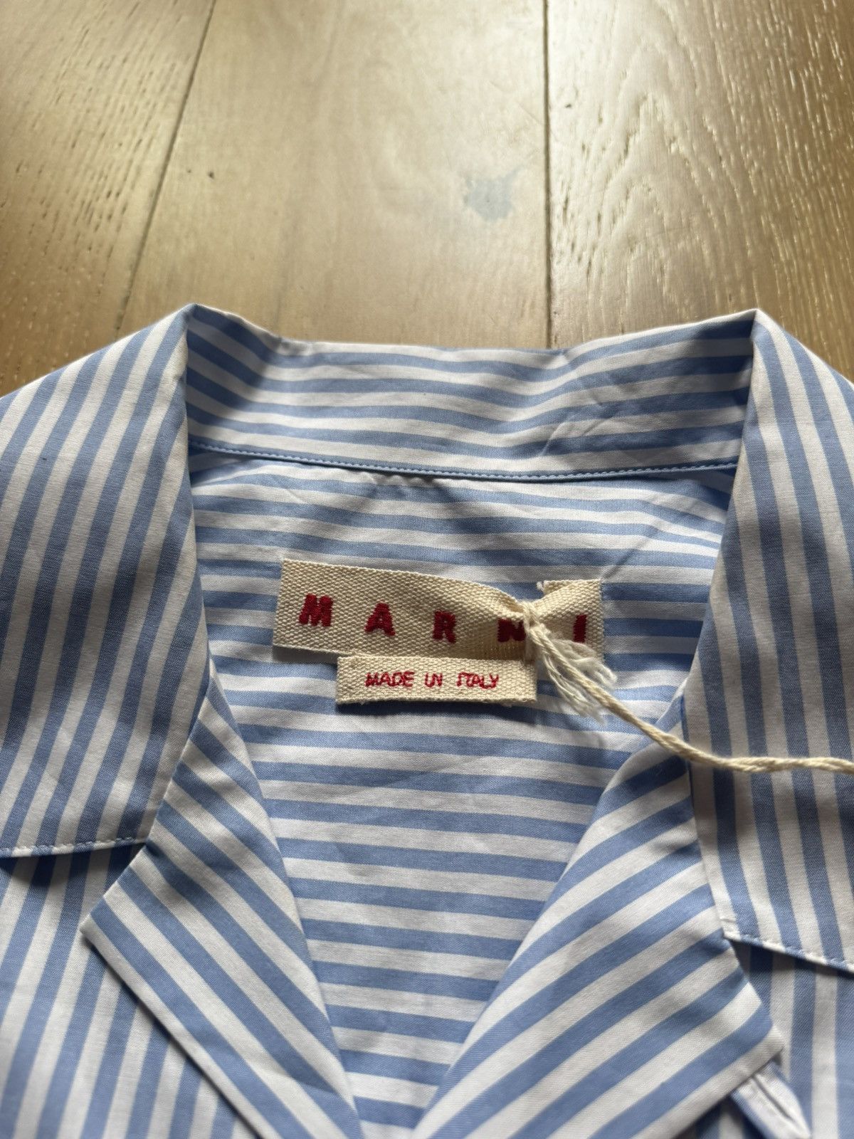 Marni Marni Striped Patchwork Shirt Size US M / EU 48-50 / 2 - 9 Thumbnail