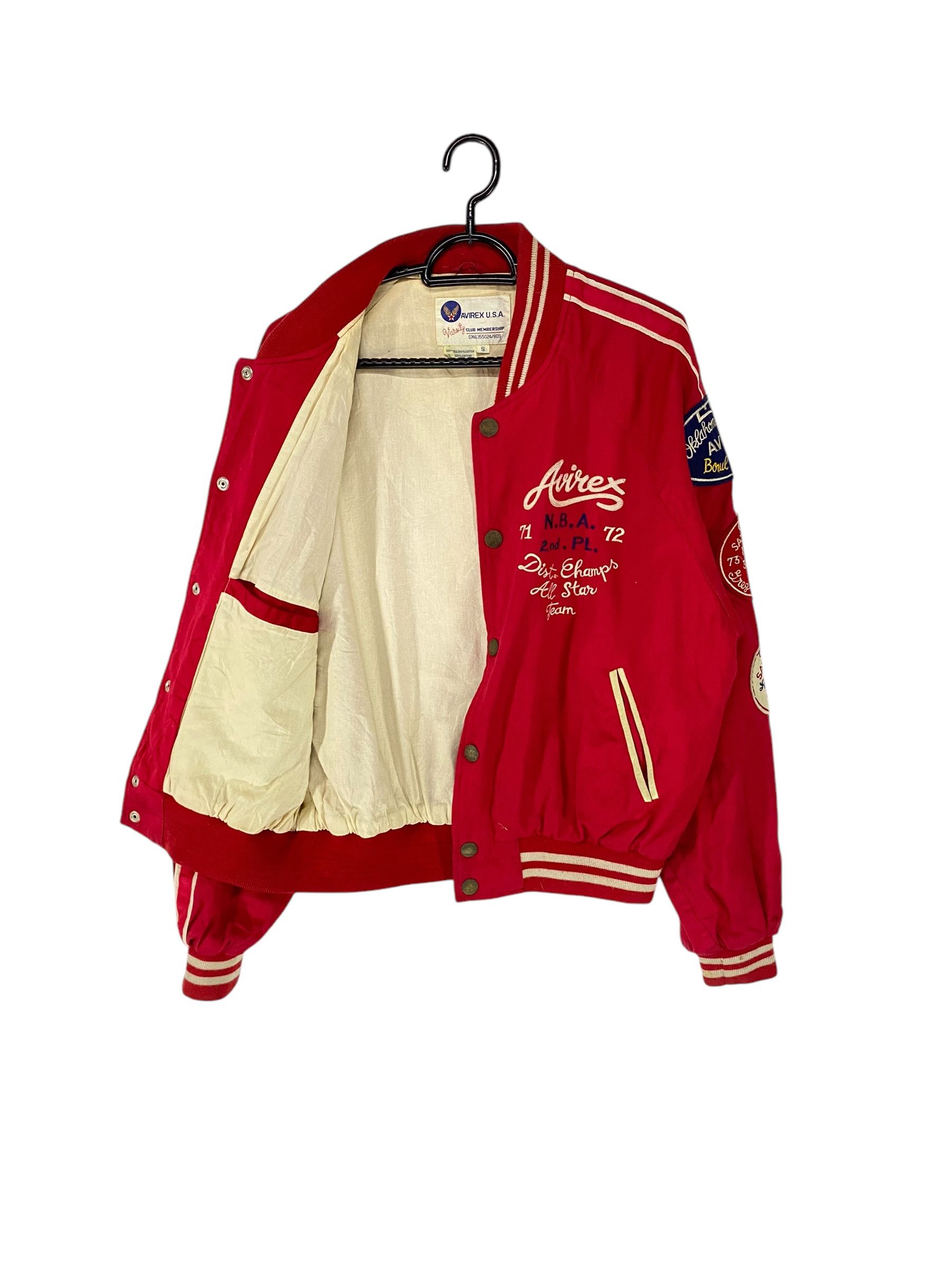 2000s Avirex embroidered logo varsity jacket