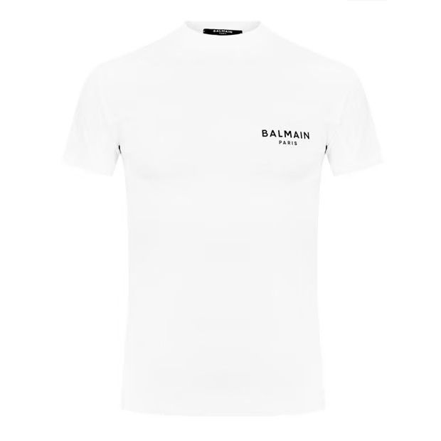 image of Balmain O1G2R1Mq0324 T-Shirt In White, Men's (Size Small)