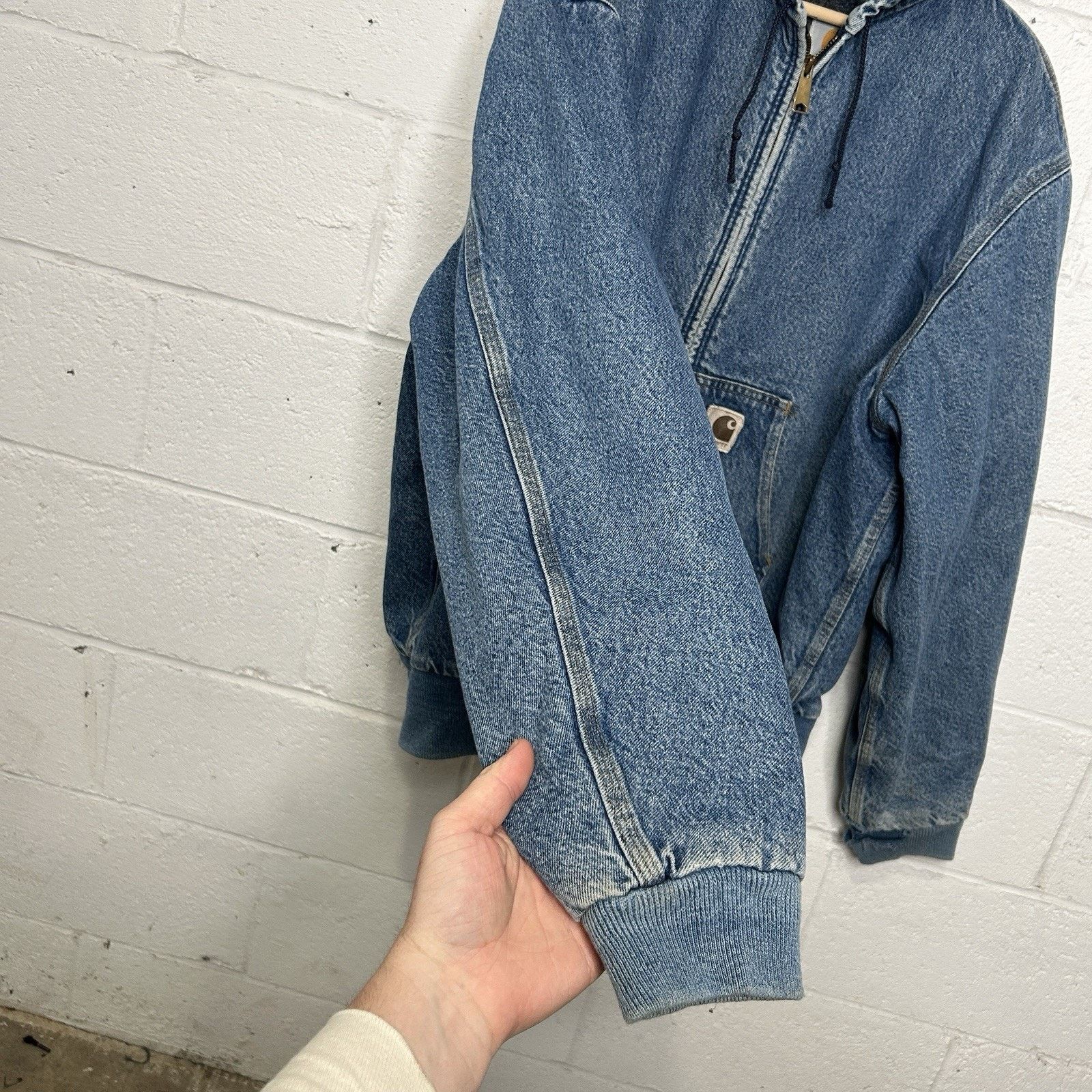 Carhartt Vintage Carhartt Blanket-Lined Hooded Jacket “Denim” JB698 Size US XL / EU 56 / 4 - 7 Thumbnail