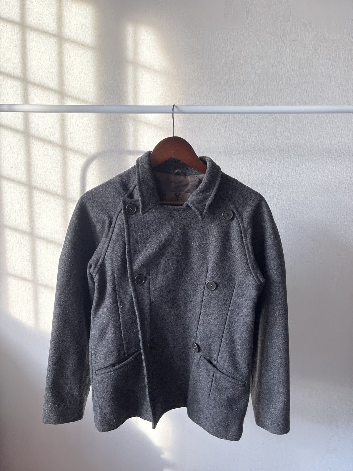 Yohji Yamamoto Rare 80s Yohji Yamamoto Asymmetrical Jacket Size US S / EU 44-46 / 1 - 8 Thumbnail