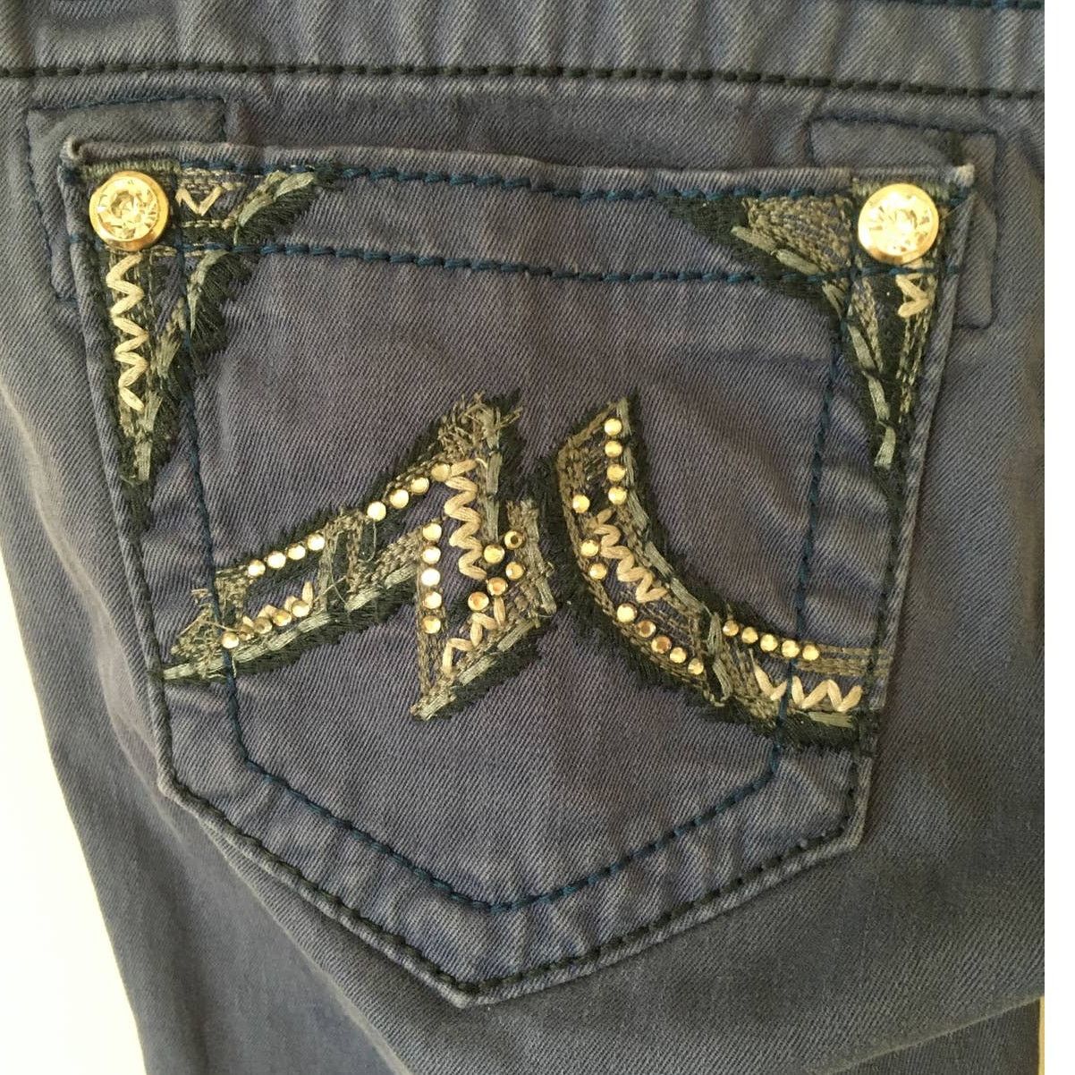 Miss Me Miss Me Denim Brand, Skinny, Cobalt Blue Jeans, Size 26 Size 26" / US 2 / IT 38 - 4 Thumbnail
