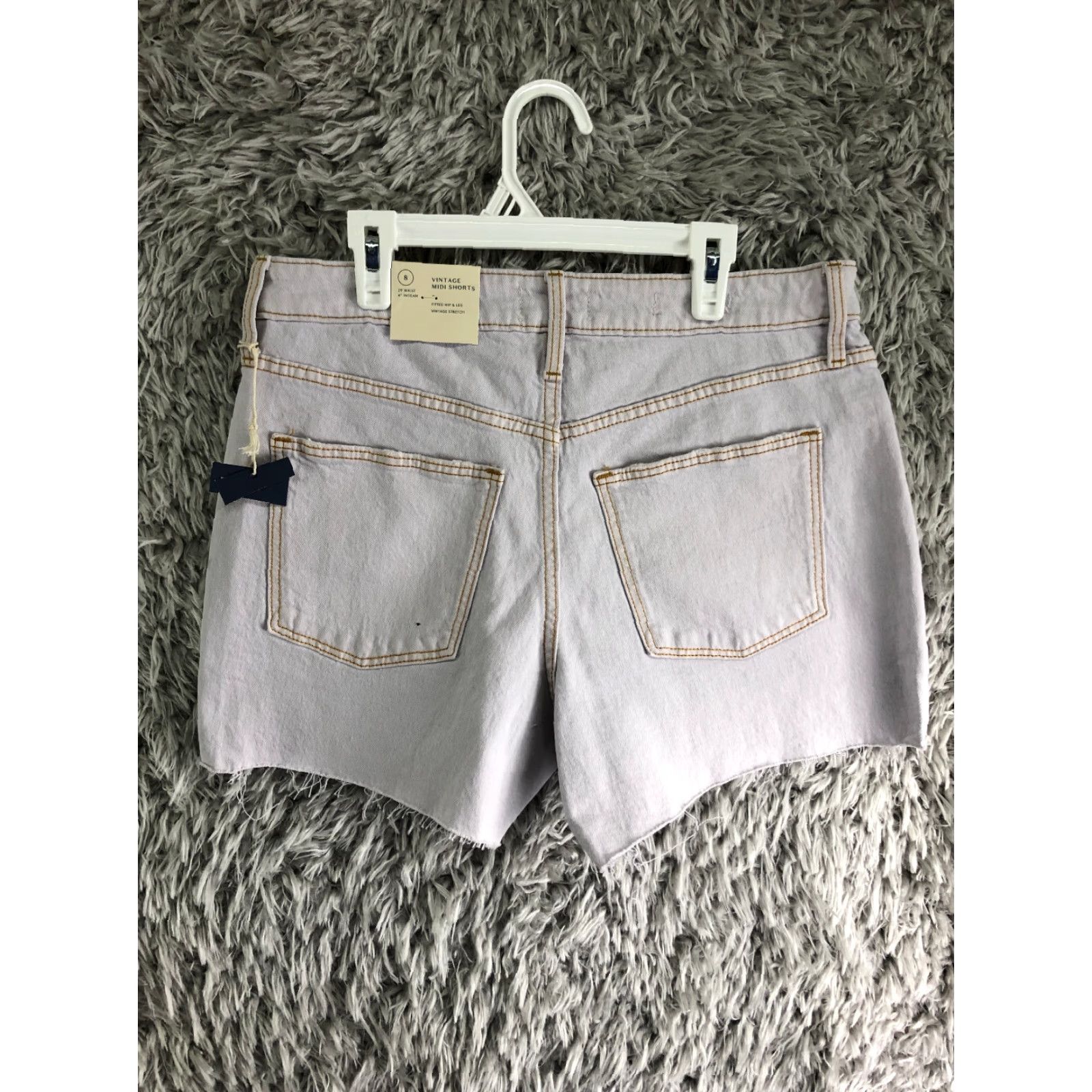 Vintage VINTAGE Universal Thread Midi Shorts Womens Size 8 White Denim Jean Shorts Size 30" / US 8 / IT 44 - 4 Thumbnail