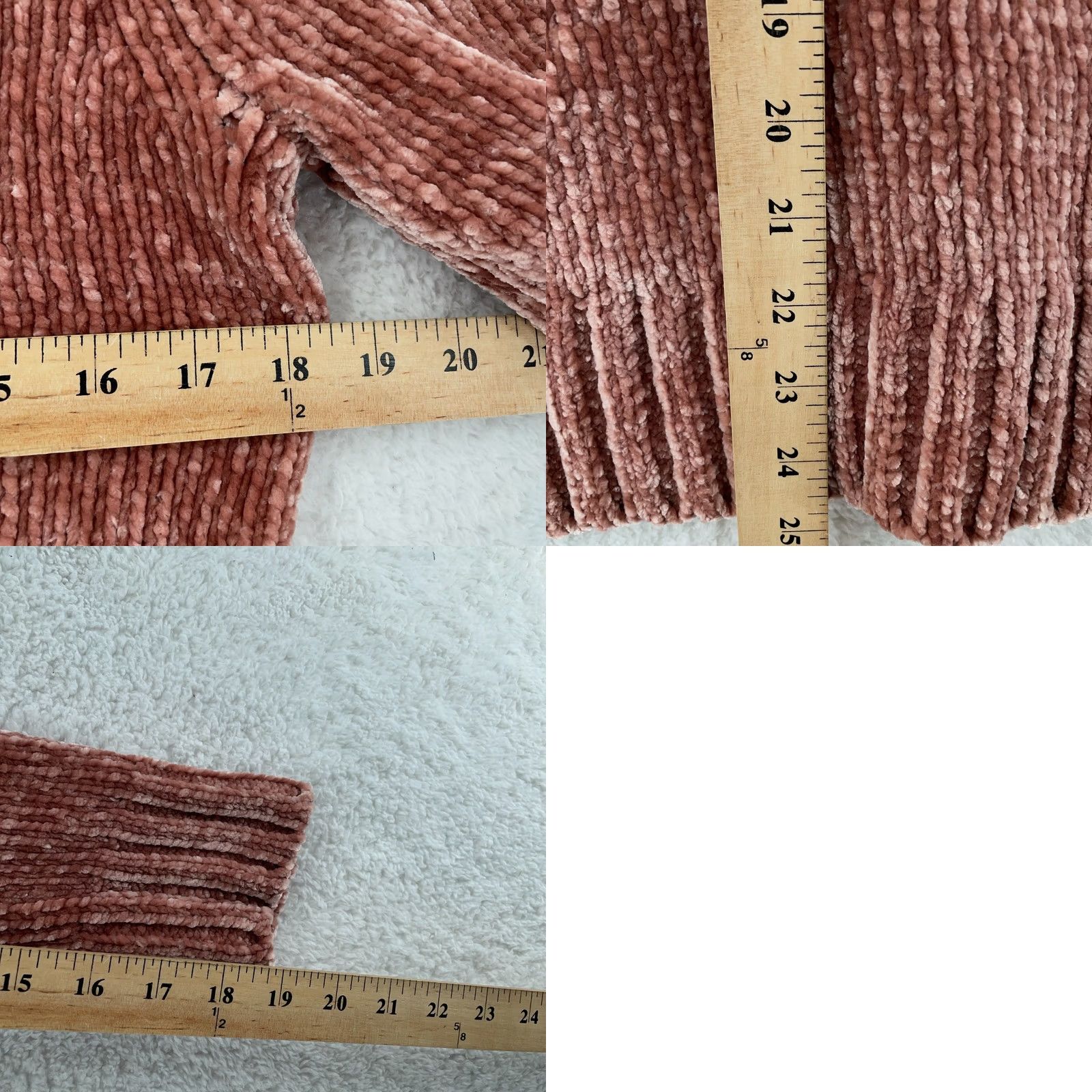 Orvis Orvis Chenille Sweater Women Small Pink Velour Cozy Soft Relaxed Fit Long Sleeve Raglan Sleeve Pullover Knit Casual Fall Winter Size S / US 4 / IT 40 - 8 Thumbnail