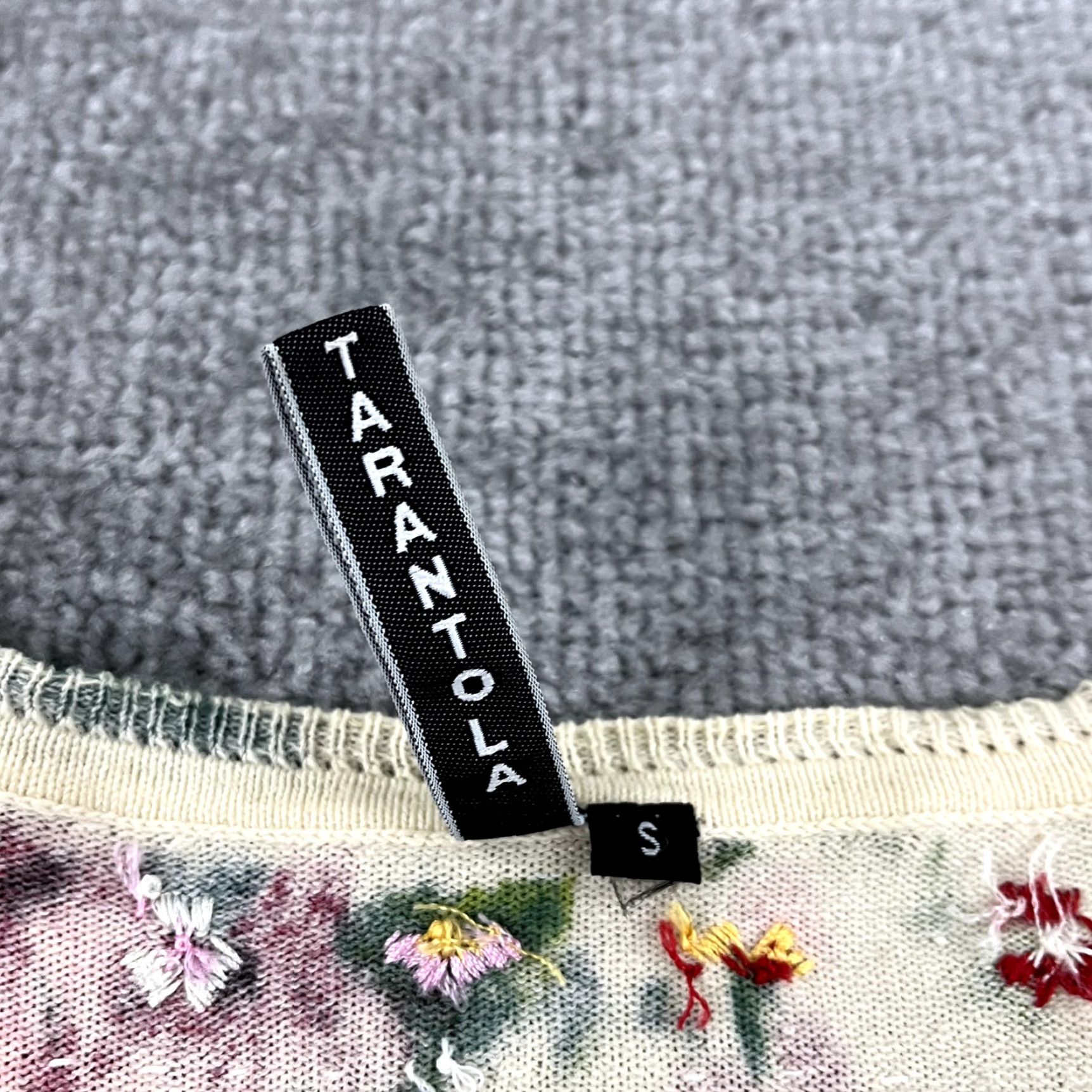 Anthropologie Anthropologie CHARLOTEE TARANTOLA Cardigan Sweater Womens Petite Small Floral Beaded Button Up Multicolor Classic 3/4 Sleeve Size S / US 4 / IT 40 - 4 Thumbnail