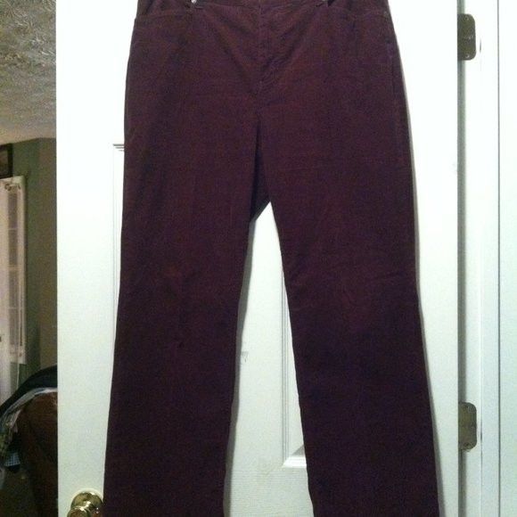 Chicos CHICO'S WOMEN'S BURGUNDY 98%COTTON CASUAL PANTS 2.5"/30 Size 26" / US 2 / IT 38 - 4 Thumbnail