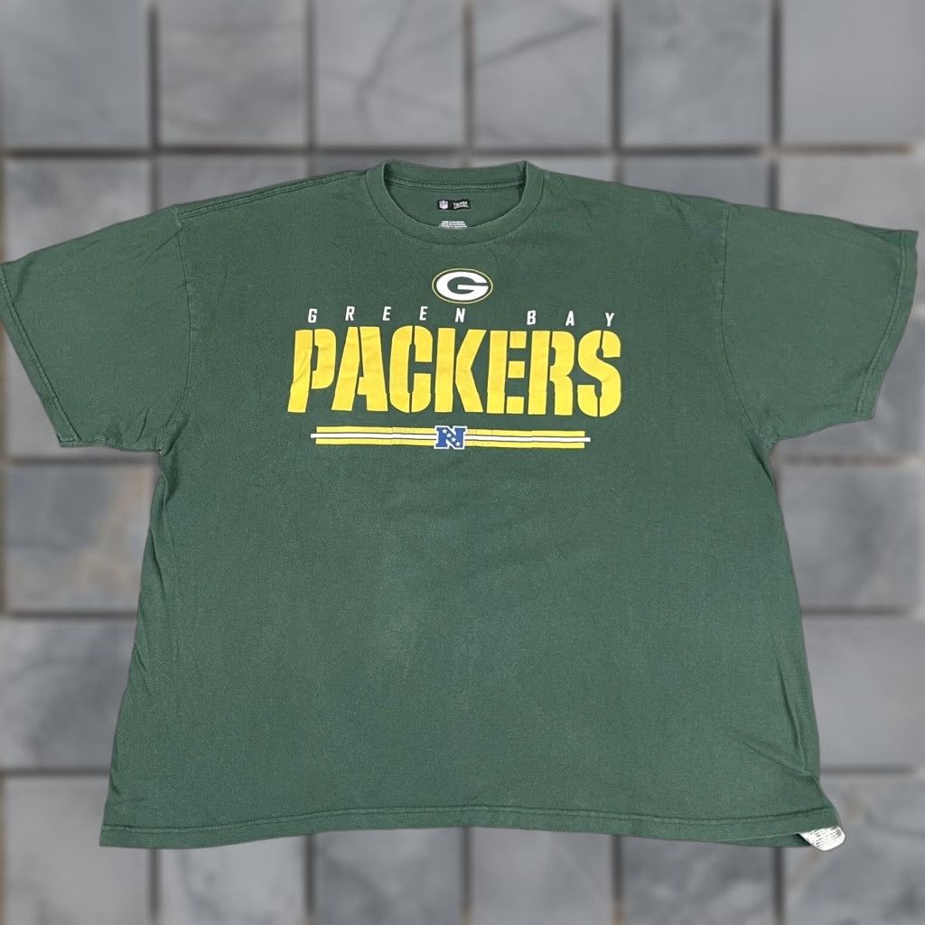 NFL NFL Green Bay Packers Shirt Mens XXL Green Yellow Graphic Cotton Team Apparel Sports Football Size US XXL / EU 58 / 5 - 1 Thumbnail