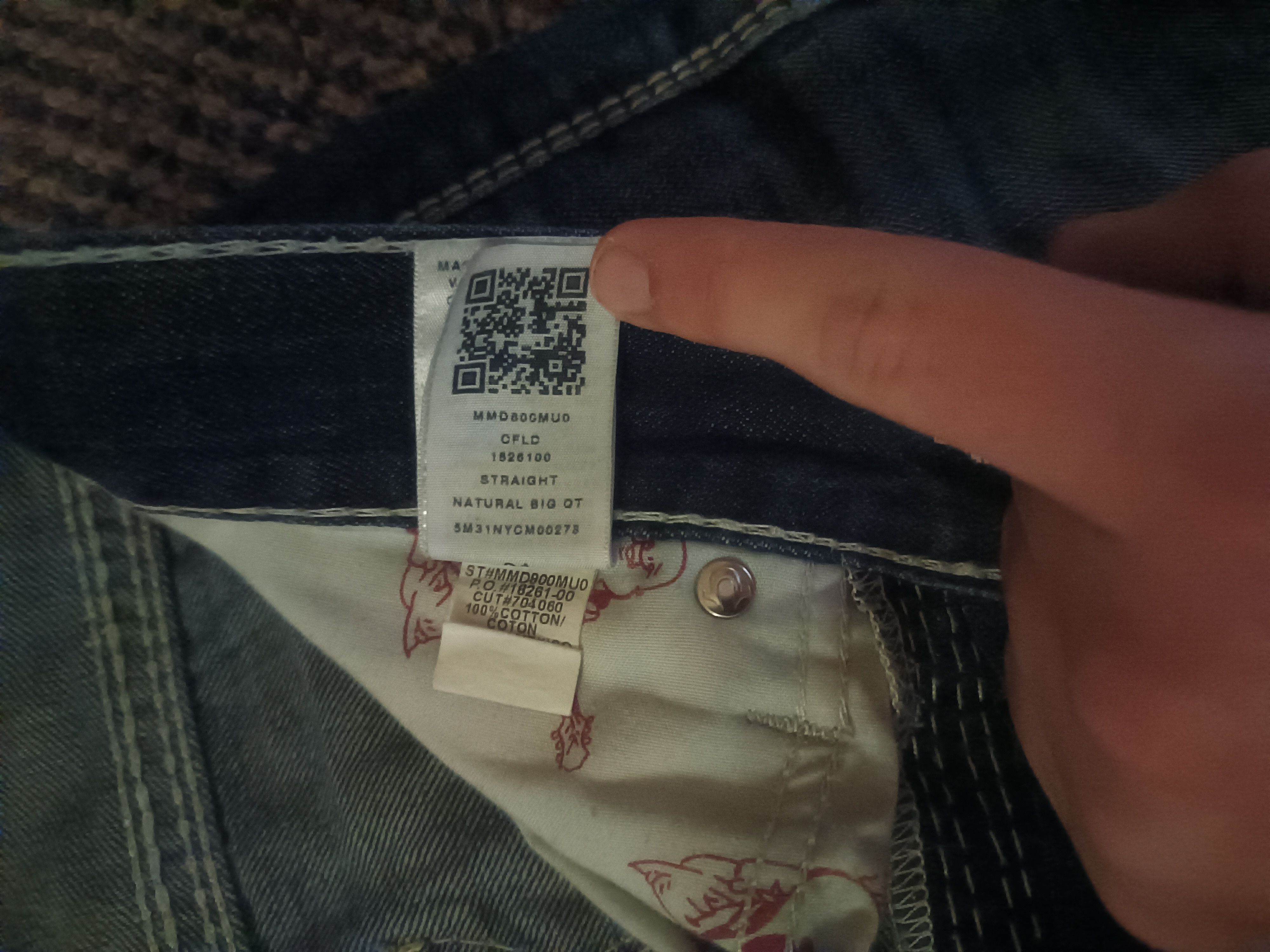 True Religion 🔥🔥 Vintage rare TRUE RELIGION Straight Big QT Size US 31 - 6 Thumbnail
