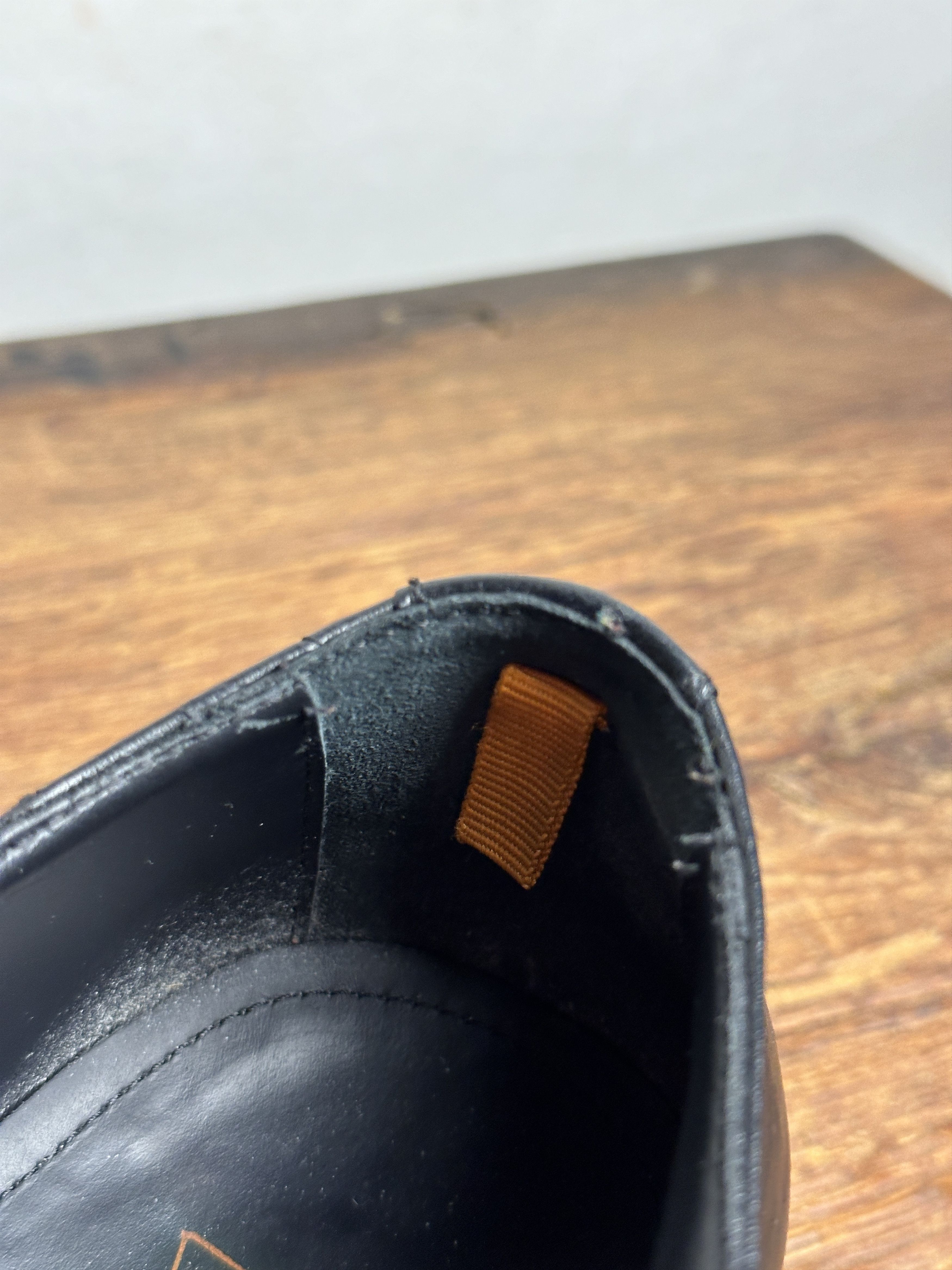 Other Open Closed Burnished Black Leather Shoes Size 43 Italy Size US 10 / EU 43 - 9 Thumbnail