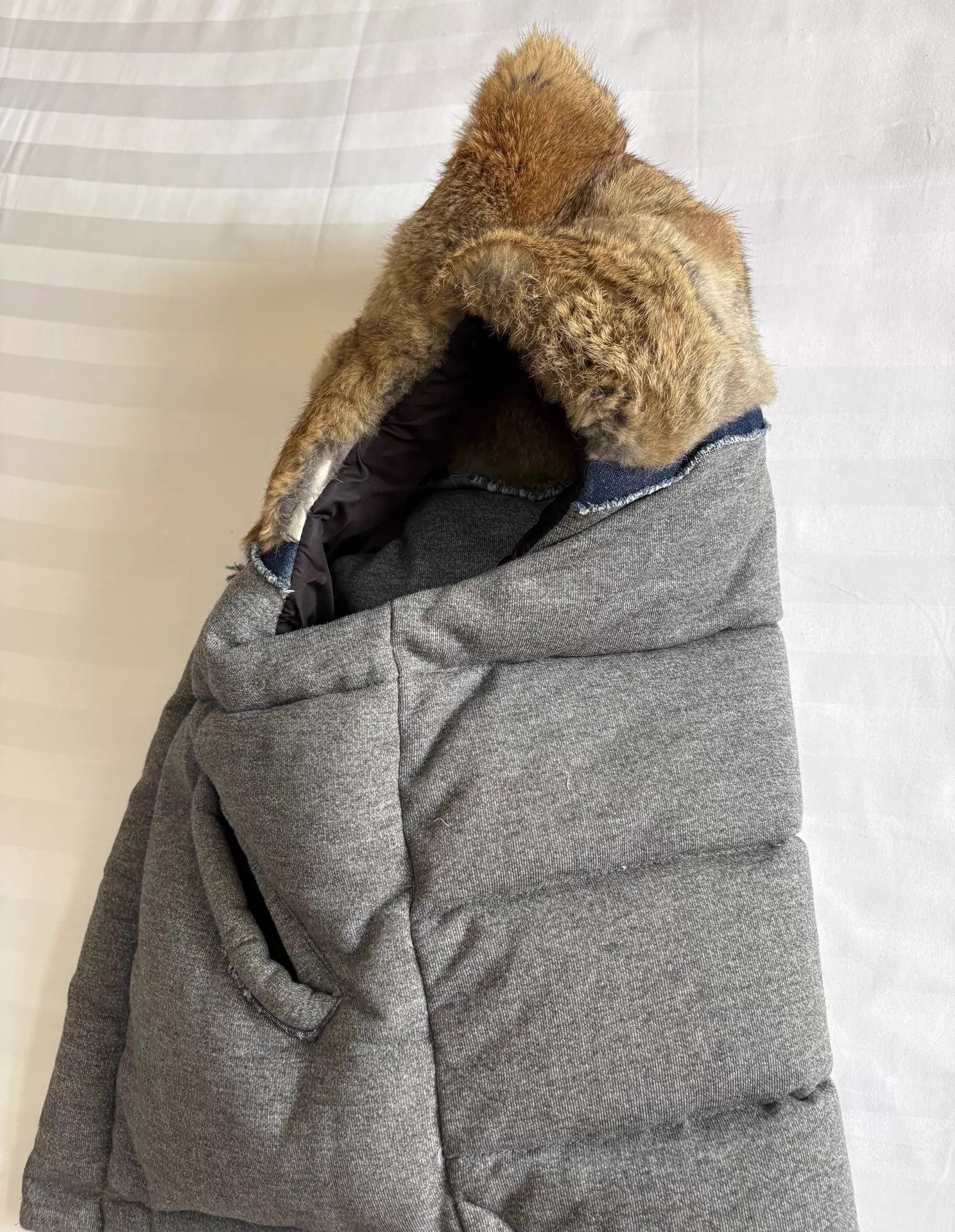 Maison MIHARA YASUHIRO MIHARA YASUHIRO Vintage Partial Rabbit Fur Down Vest Size ONE SIZE - 7 Thumbnail