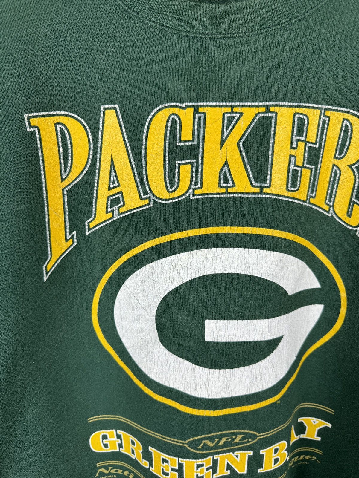 Lee × Nutmeg × Vintage Lee Sport Nutmeg vintg 1997 Packers Green Bay NFL sweatshirt Size US XL / EU 56 / 4 - 3 Thumbnail