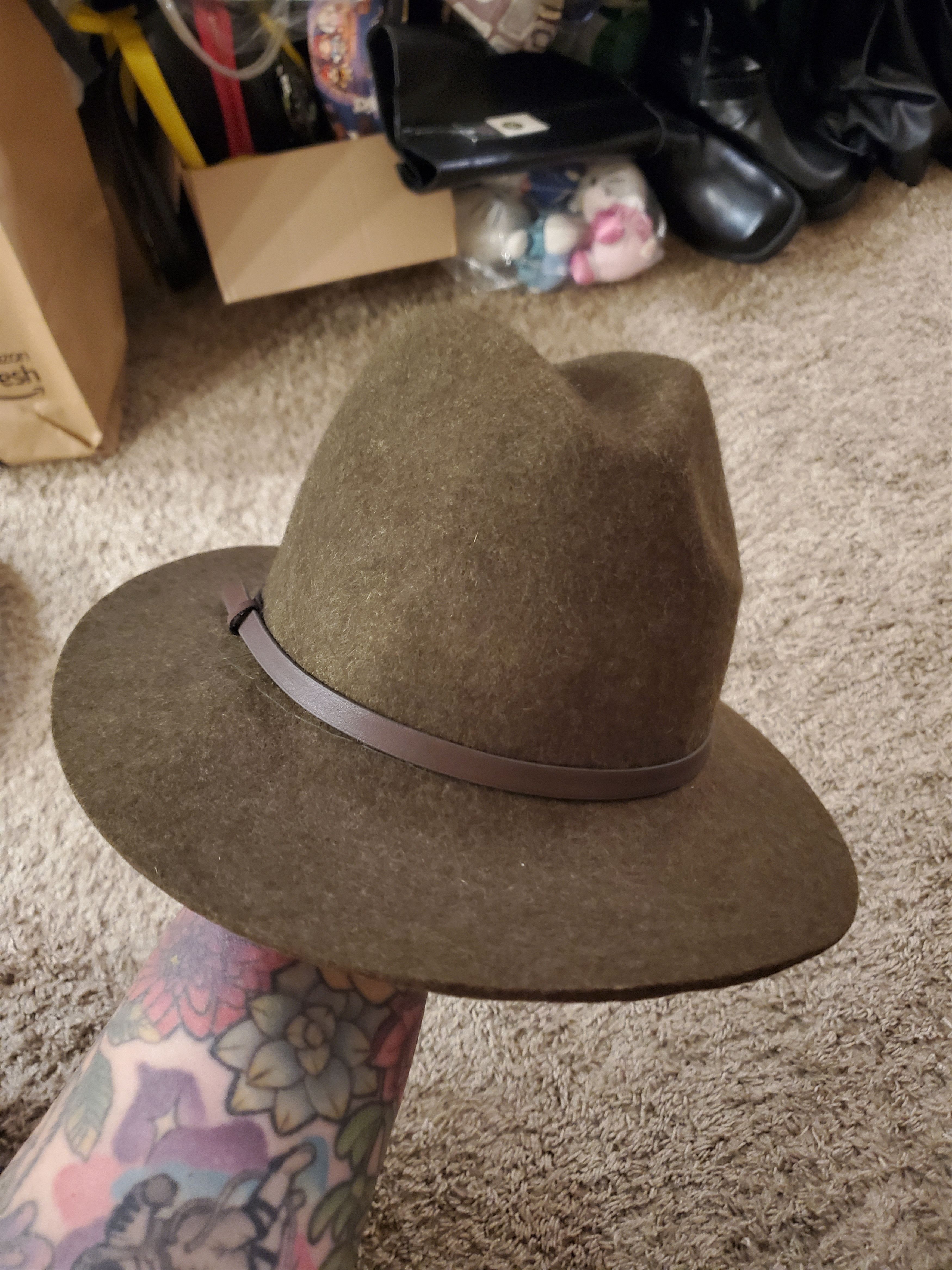 Banana Republic Green Banana Republic Fedora Size ONE SIZE - 6 Thumbnail