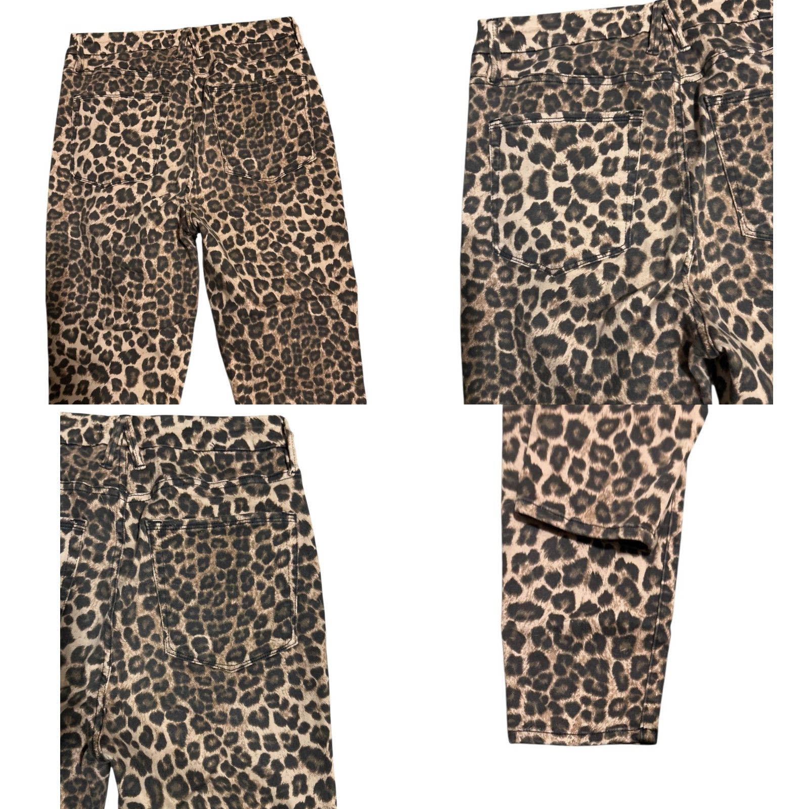 Good American Leopard Print Skinny Denim men’s 31 USA Jeans Size 31" - 8 Thumbnail