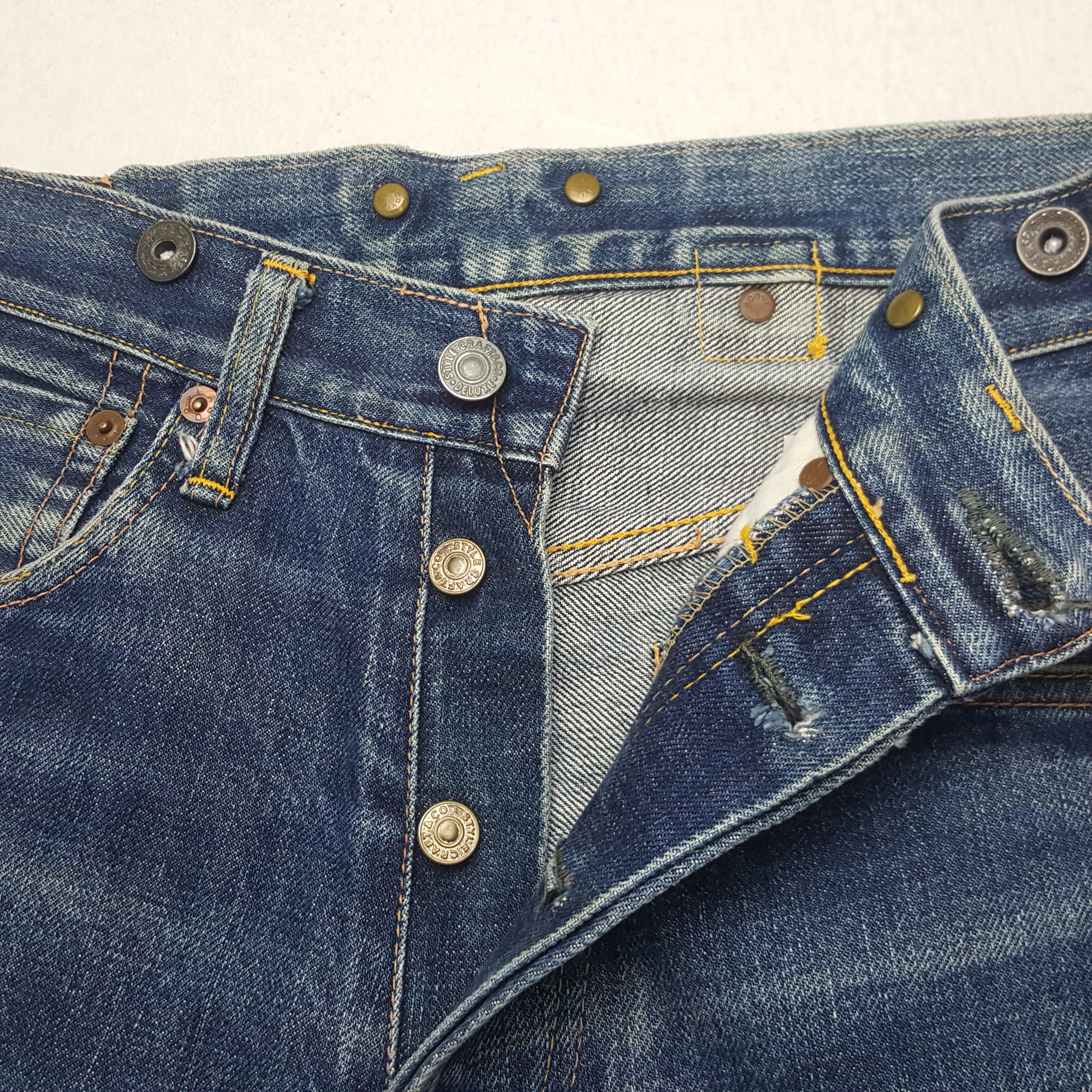Evisu × Japanese Brand × Vintage Vintage Evis Selvedge Japanese Daicock Custom Denim Jeans Size US 26 / EU 42 - 6 Thumbnail