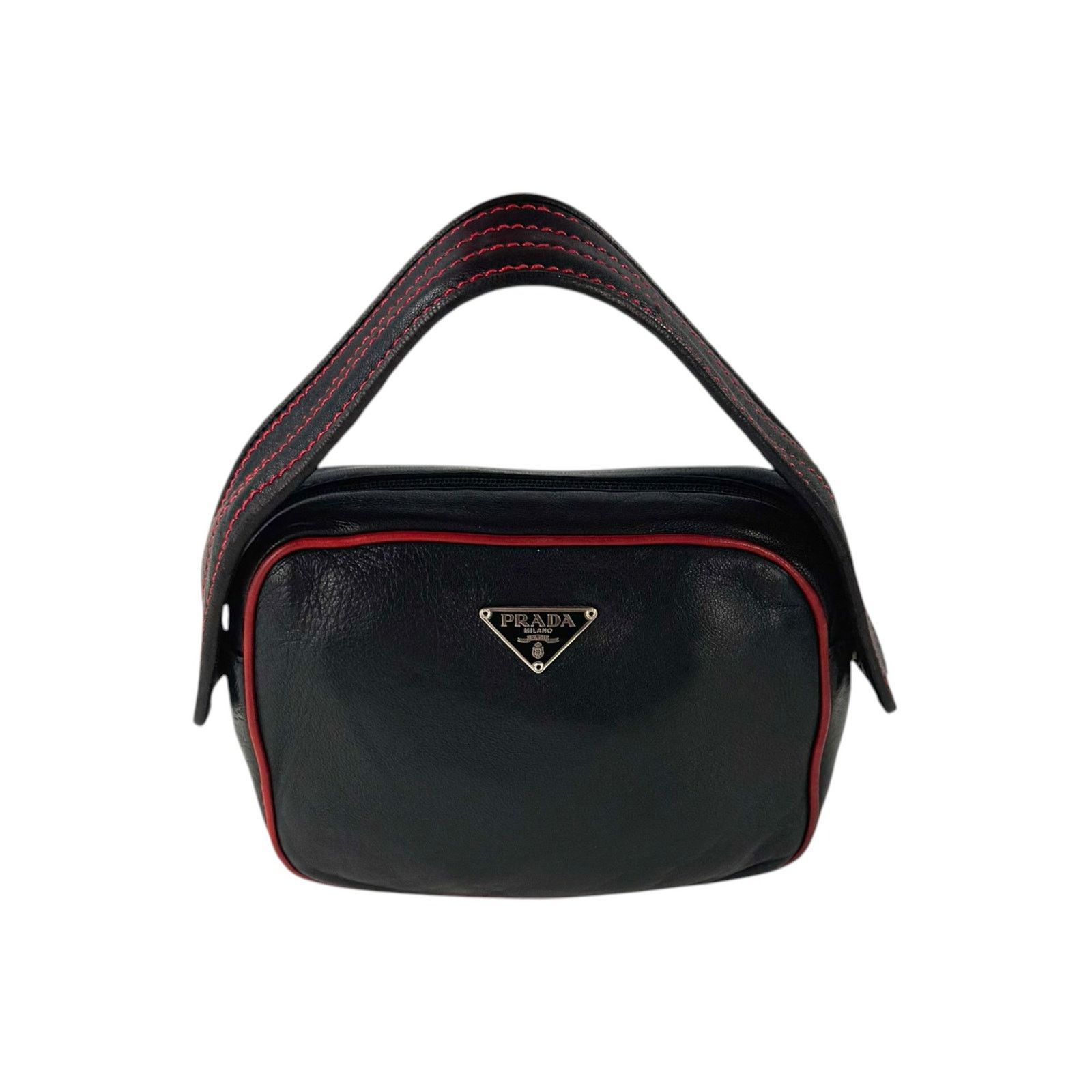 Prada Prada Mini Nappa Leather Handbag Size ONE SIZE - 3 Thumbnail