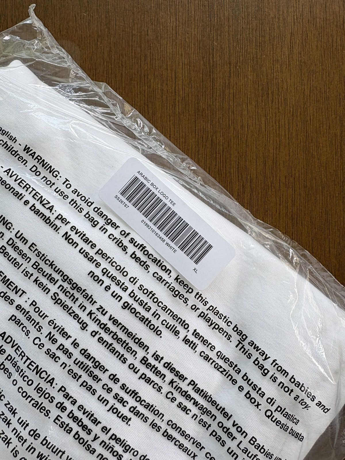 Supreme Supreme Arabic Box Logo Tee SS26 White Size US XL / EU 56 / 4 - 3 Thumbnail