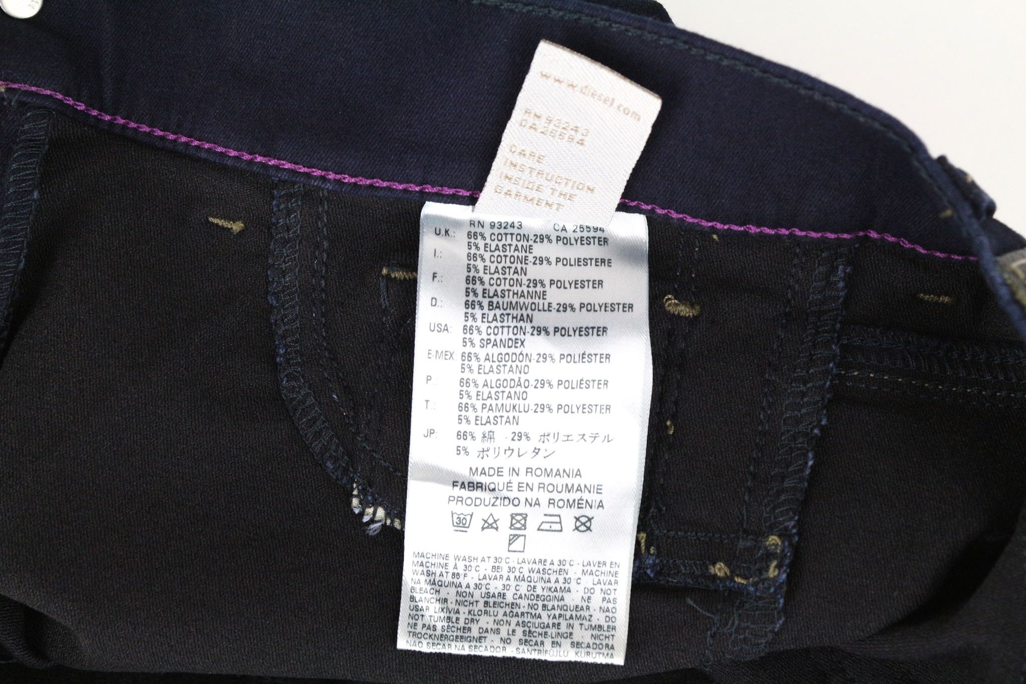 Diesel LIVIER 0881B W24 Blue Jegging Jeans 71551 Size 24" / US 00 / IT 34 - 8 Thumbnail