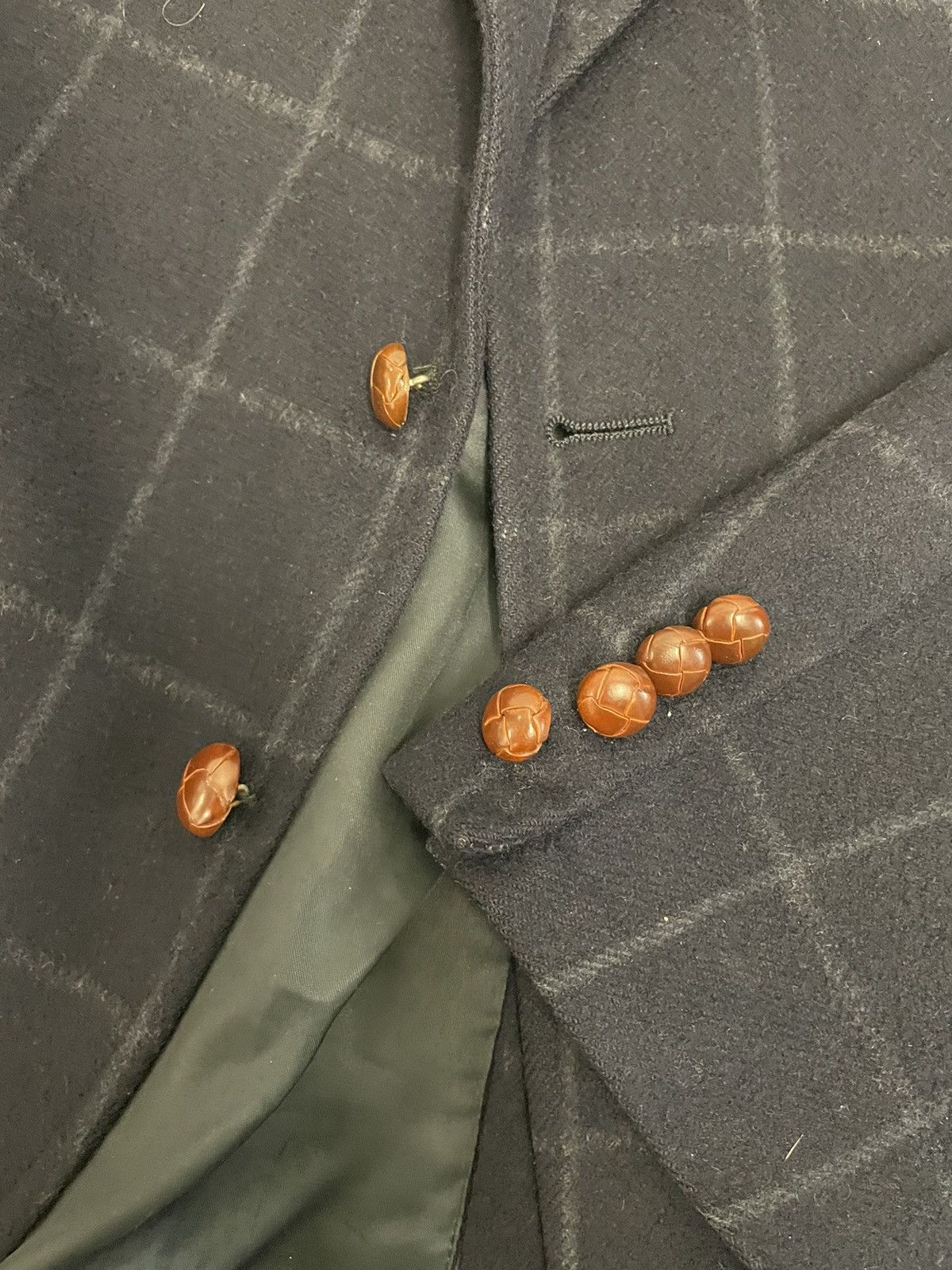 Chaps Ralph Lauren × Vintage Vintage Windowpane Jacket Size 44R - 9 Thumbnail