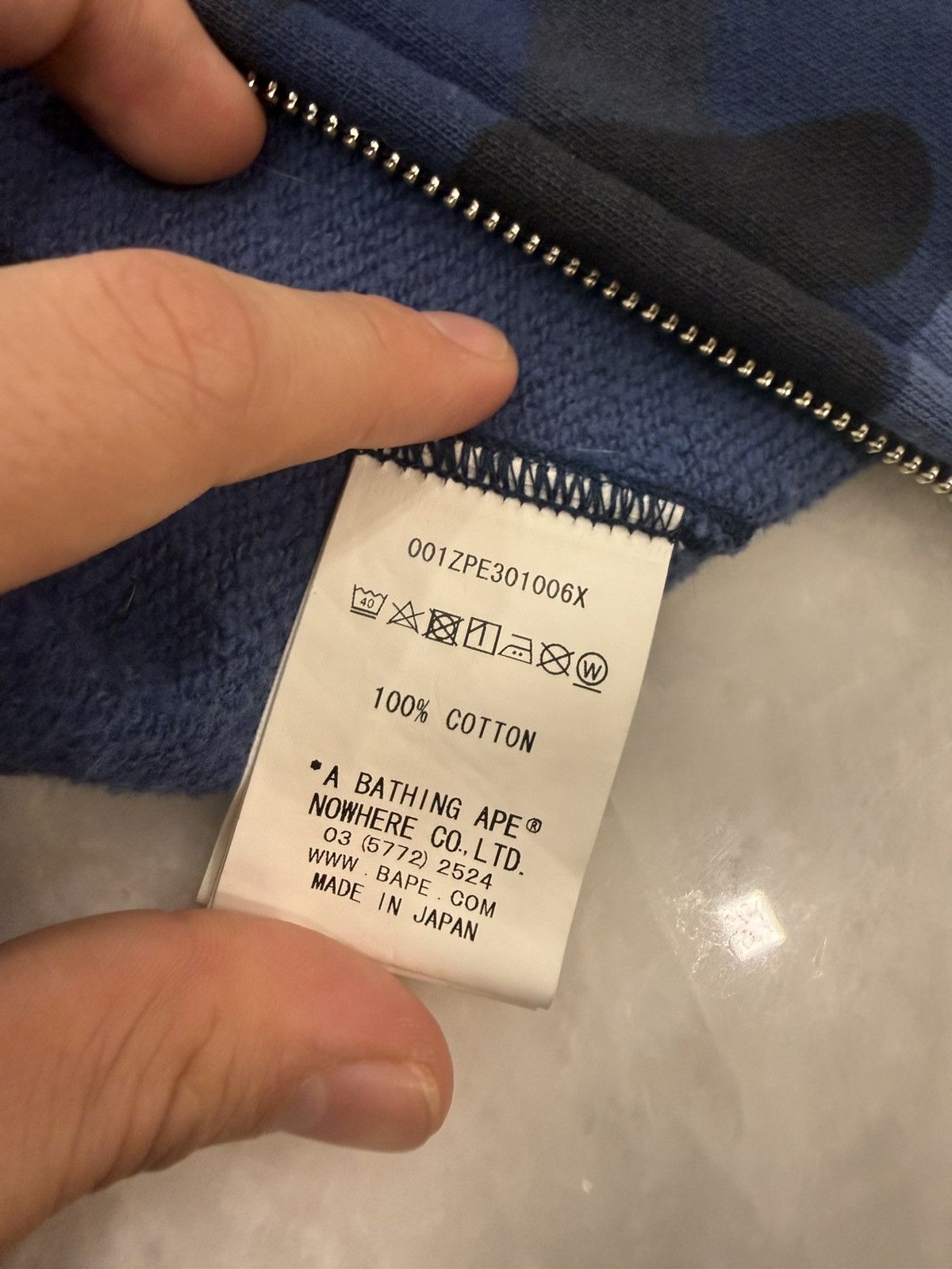 Bape Blue Bape Color Camo shark Full zip hoodie Size US M / EU 48-50 / 2 - 6 Thumbnail