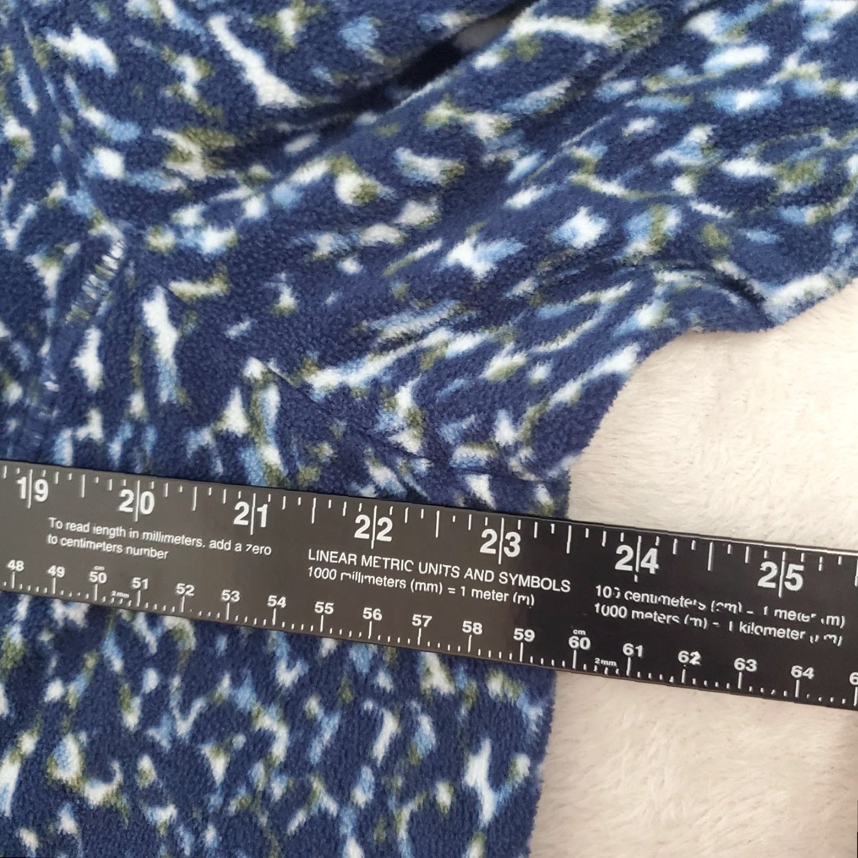 Lands' End VINTAGE Lands' End Fleece Pullover Womens Plus 1X Blue White Print 1/4 Zip Outdoors Size XL / US 12-14 / IT 48-50 - 6 Thumbnail