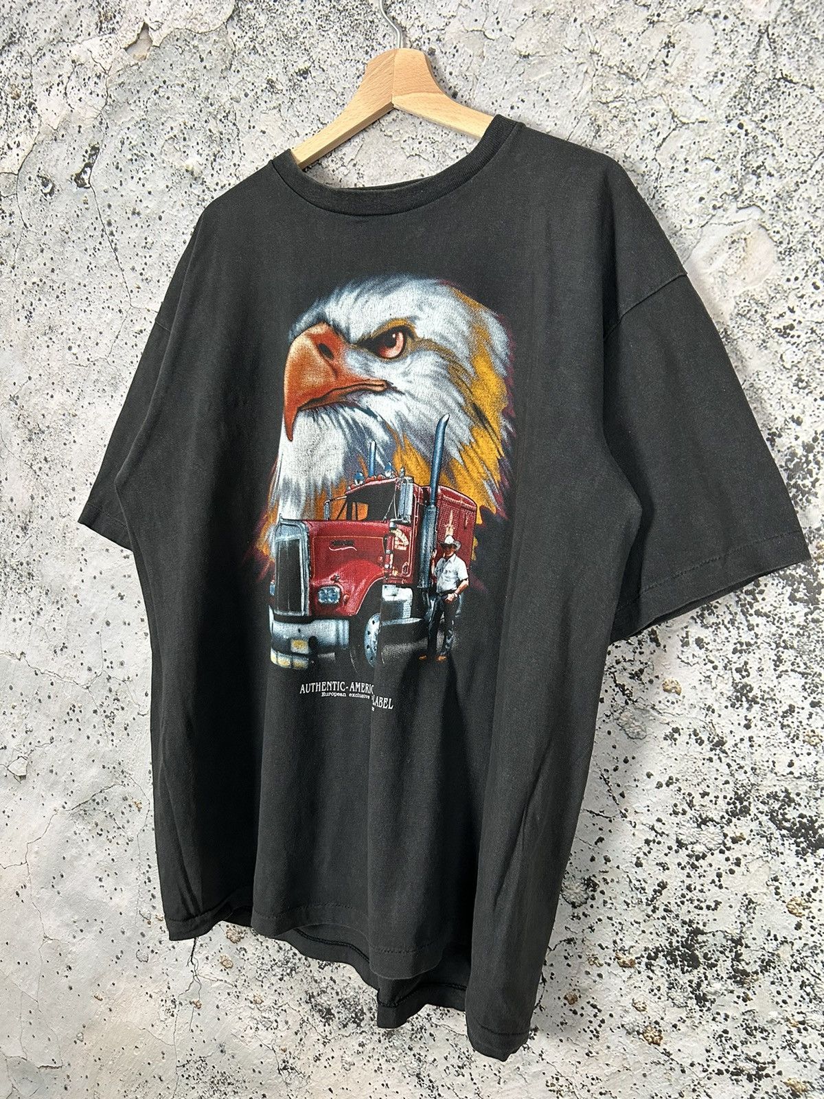 Vintage Vintage Single Stitch Eagle Truck America USA Graphic Tee Size US XL / EU 56 / 4 - 2 Thumbnail