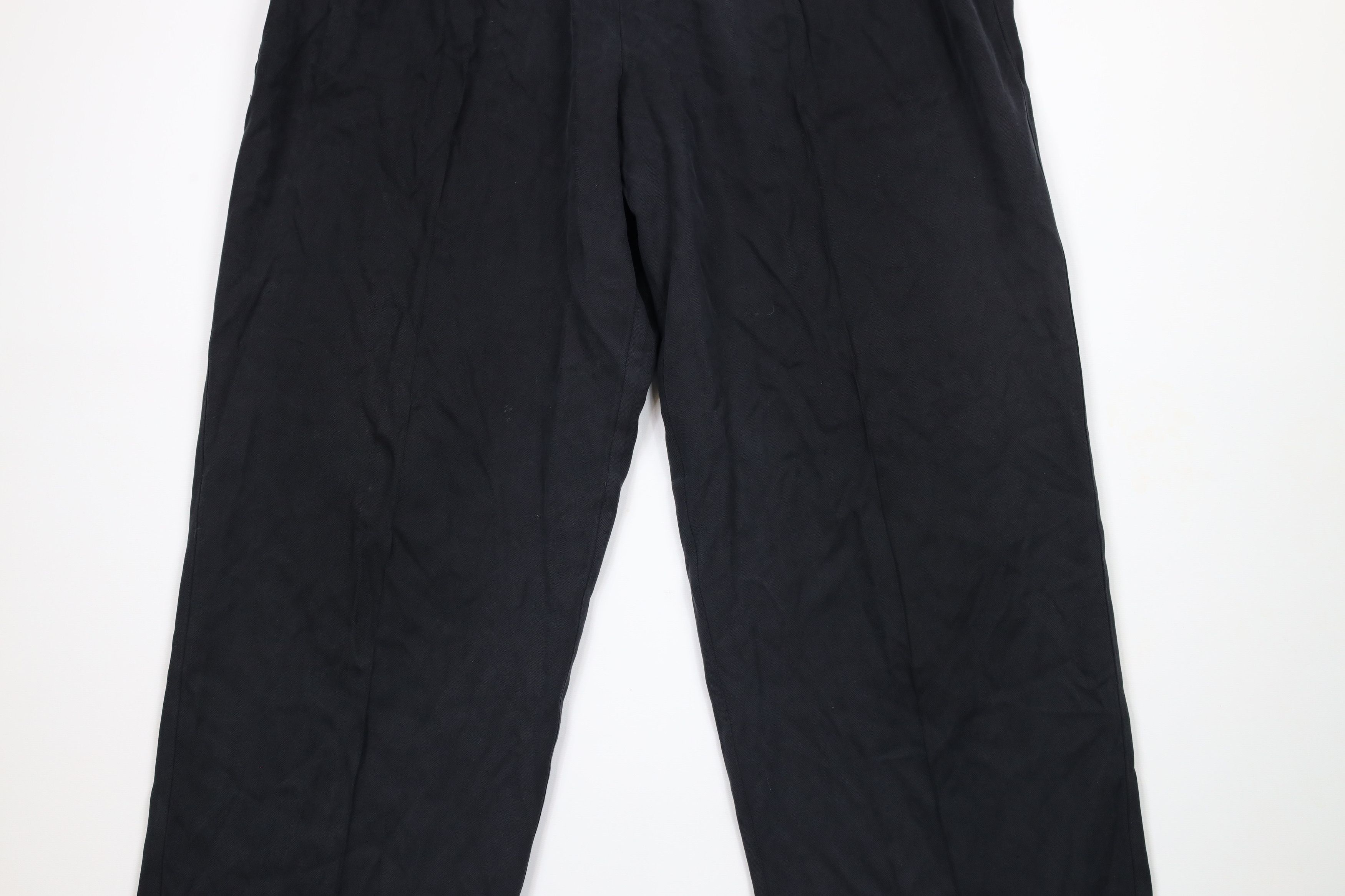 Vintage Vintage 90s Streetwear Wide Leg Herringbone Silk Pants Size US 40 / EU 56 - 3 Thumbnail